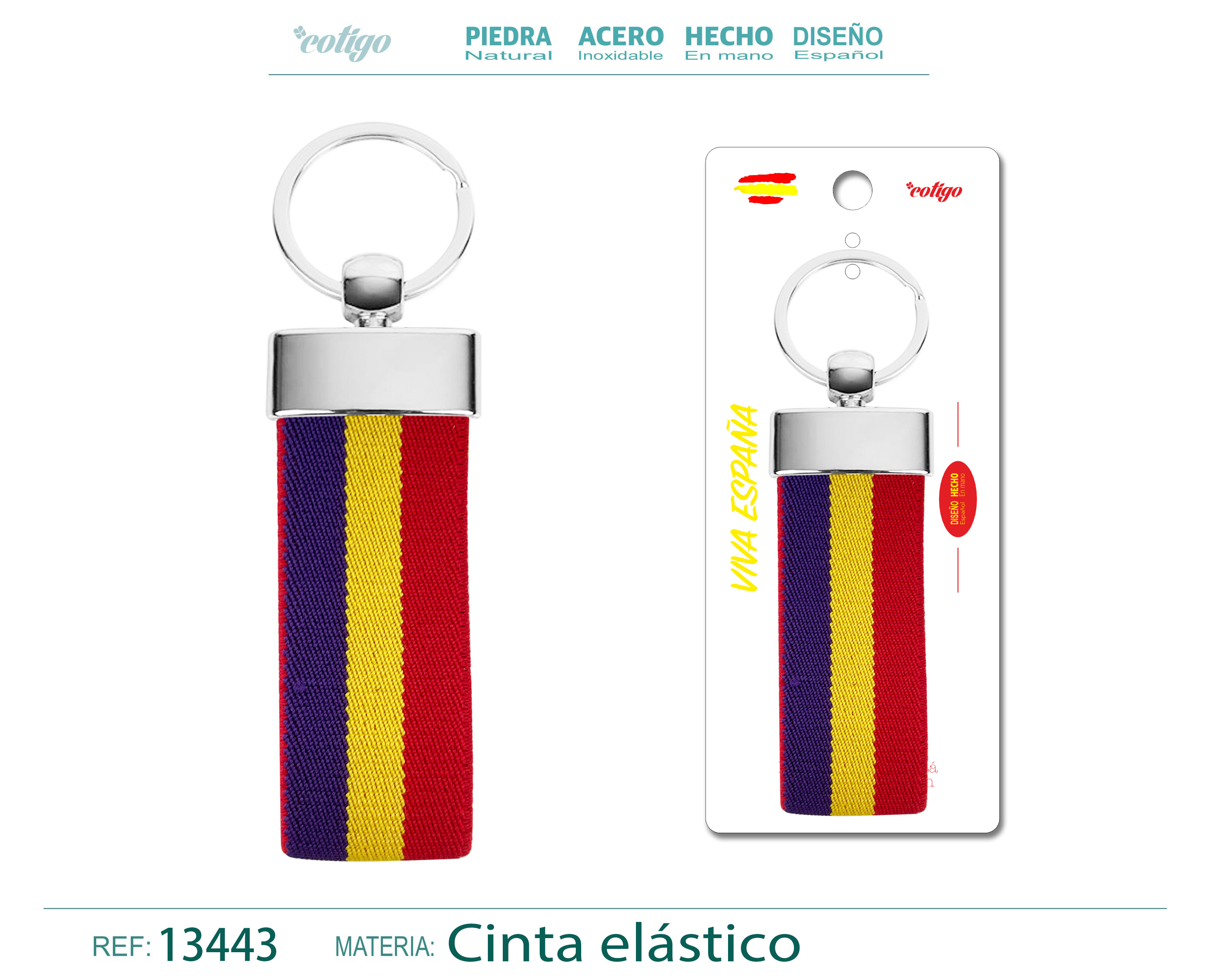 Llavero Bandera España de Cinta