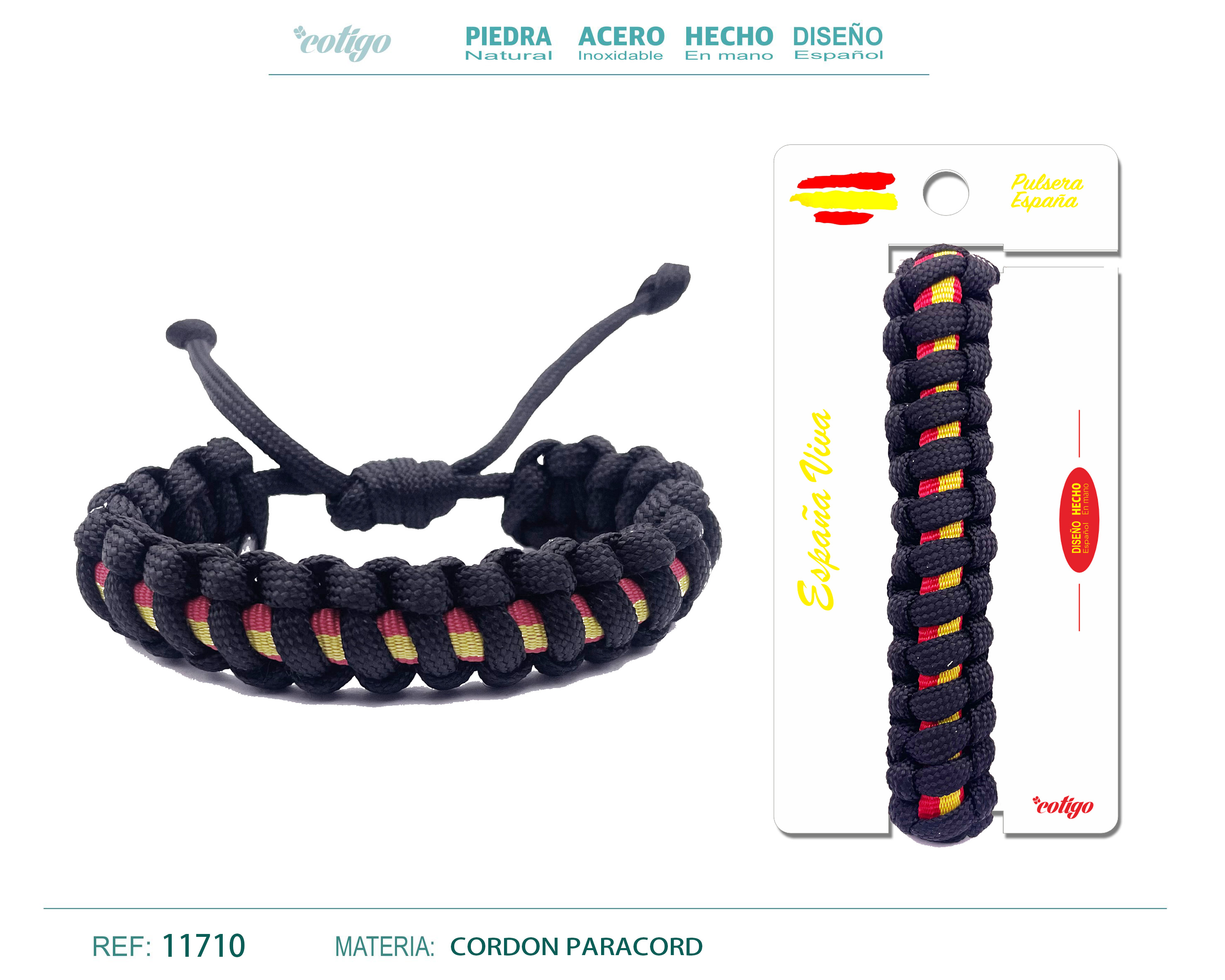 Pulsera Paracord Bandera español