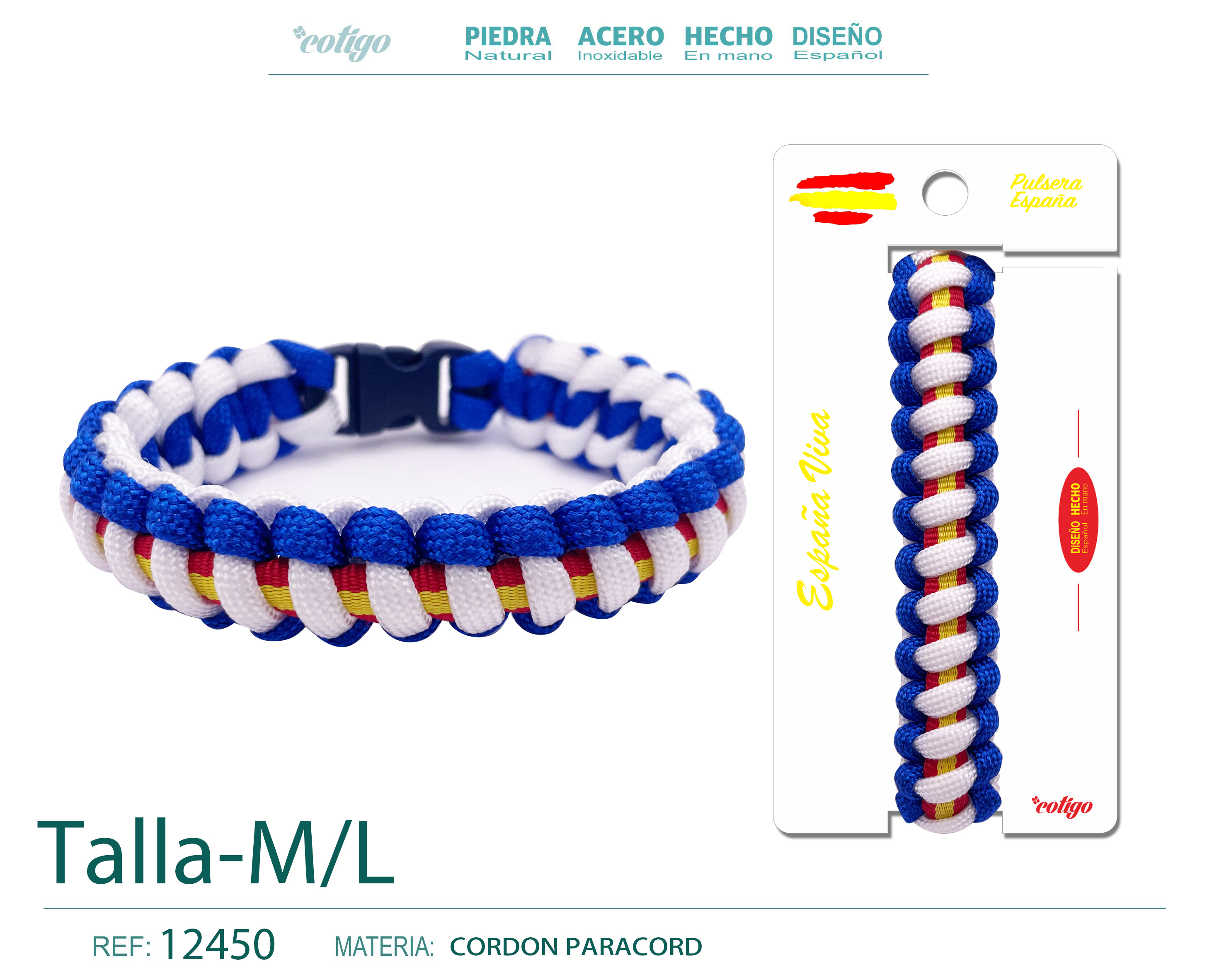 Pulsera Paracord trenzado
