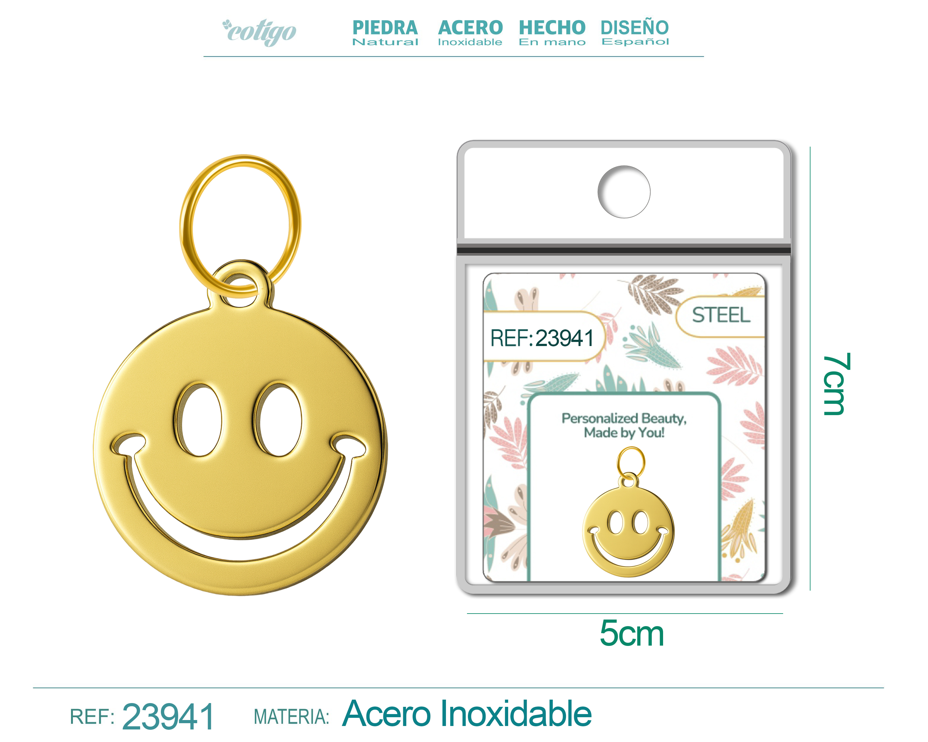 CHARM Acero Inoxidable color Dorado
