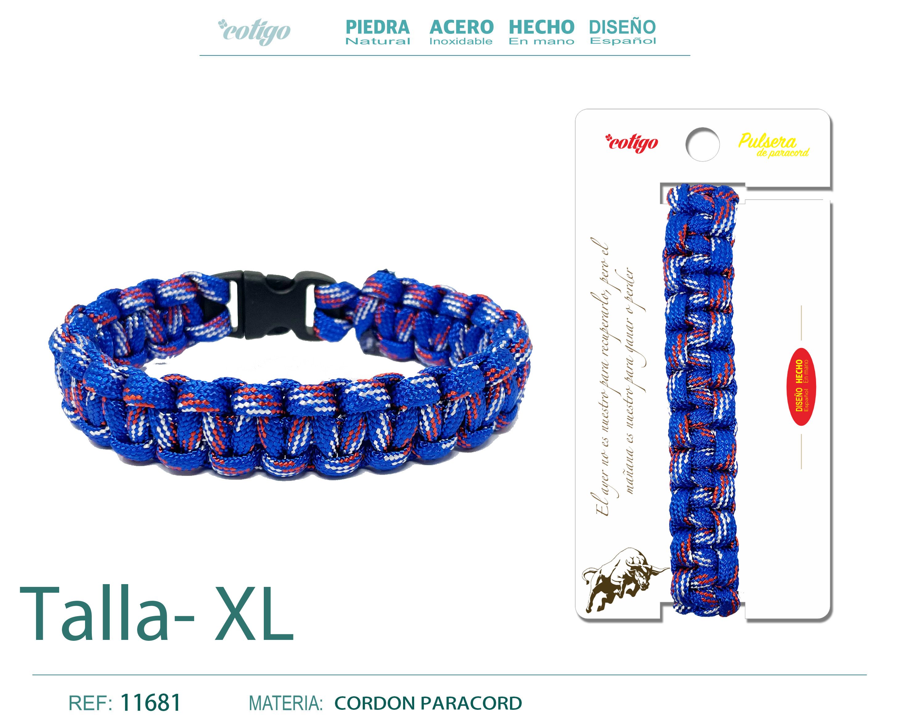 Pulsera Paracord trenzado