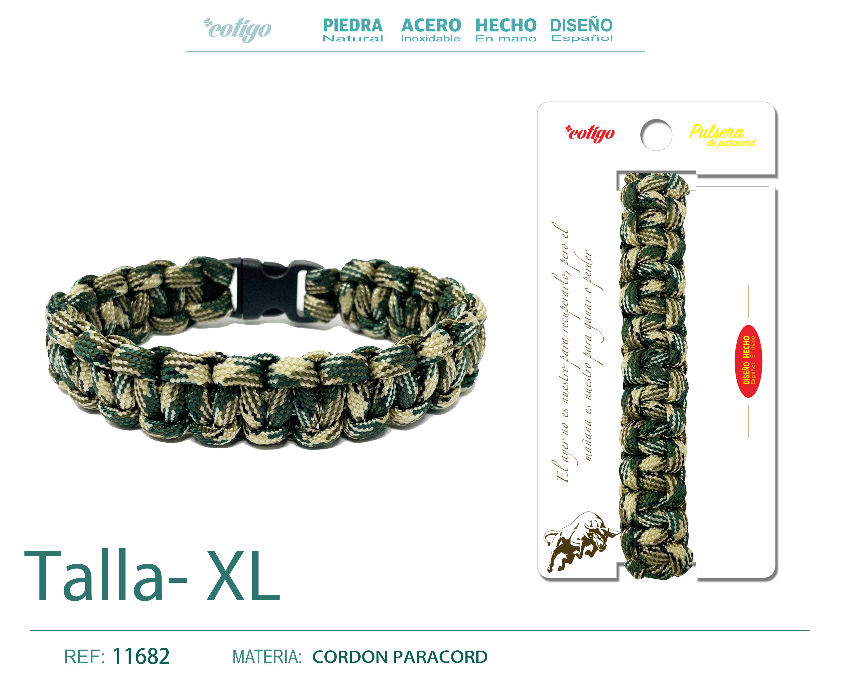 Pulsera Paracord trenzado