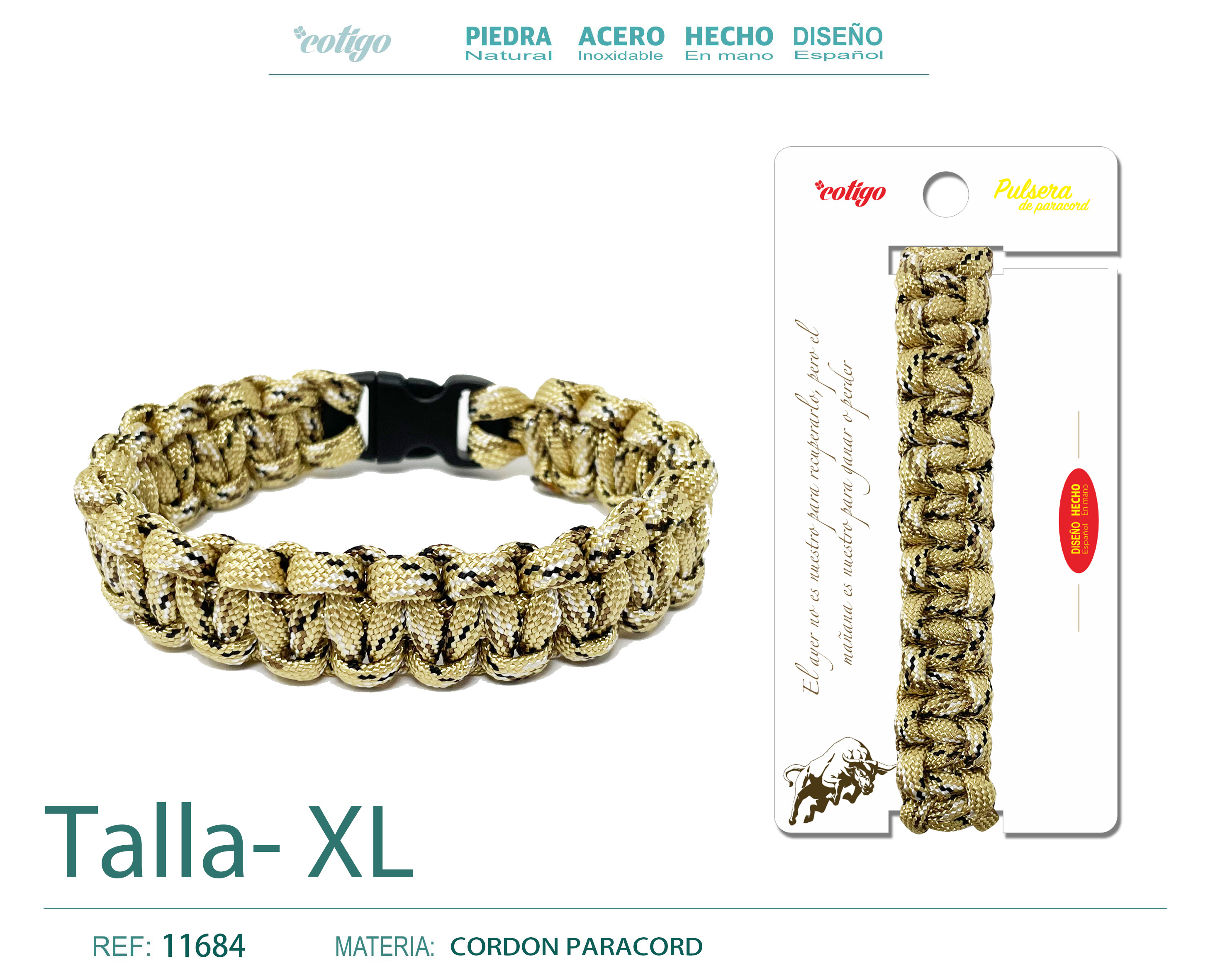 Pulsera Paracord trenzado