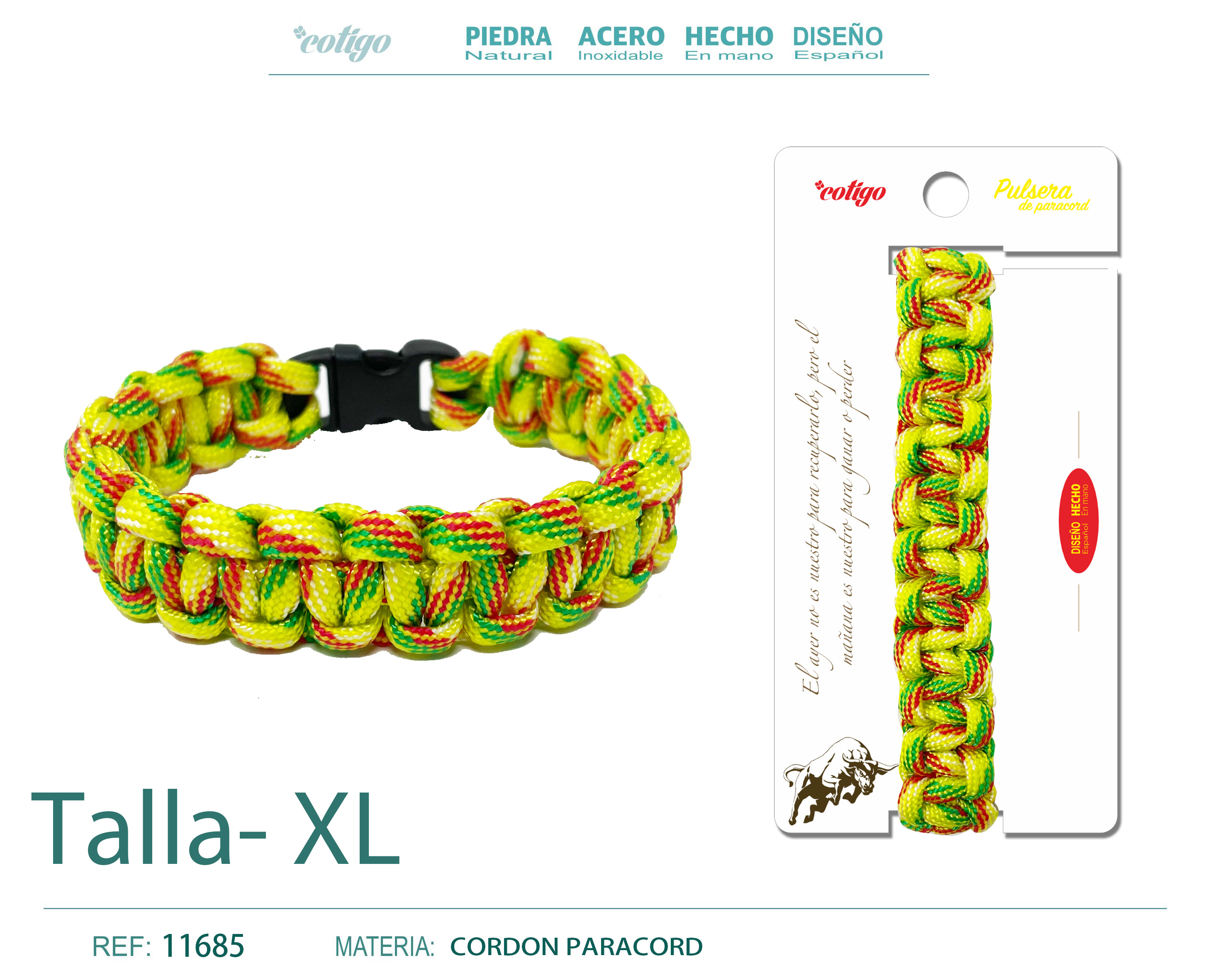 Pulsera Paracord trenzado