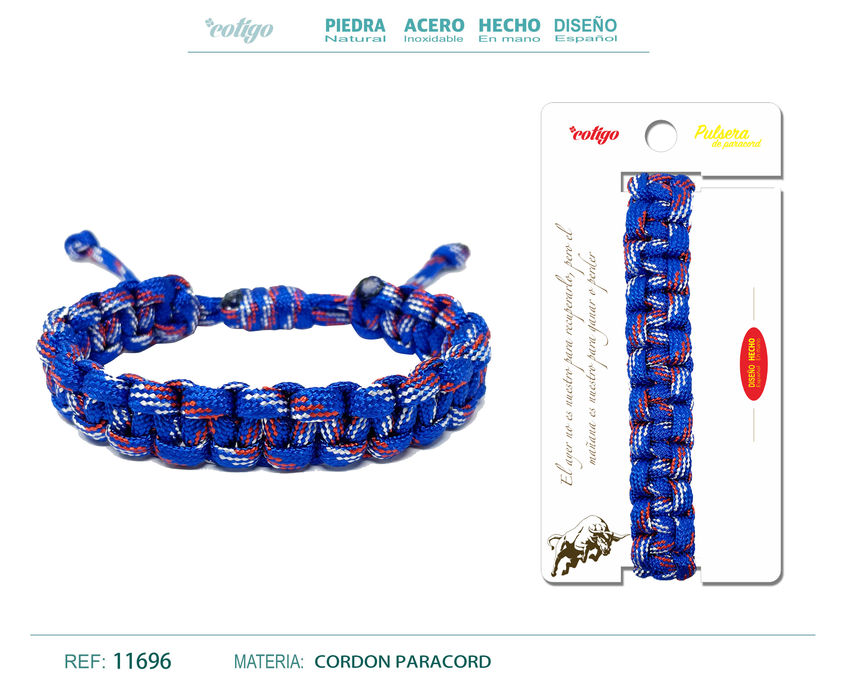 Pulsera Paracord trenzado