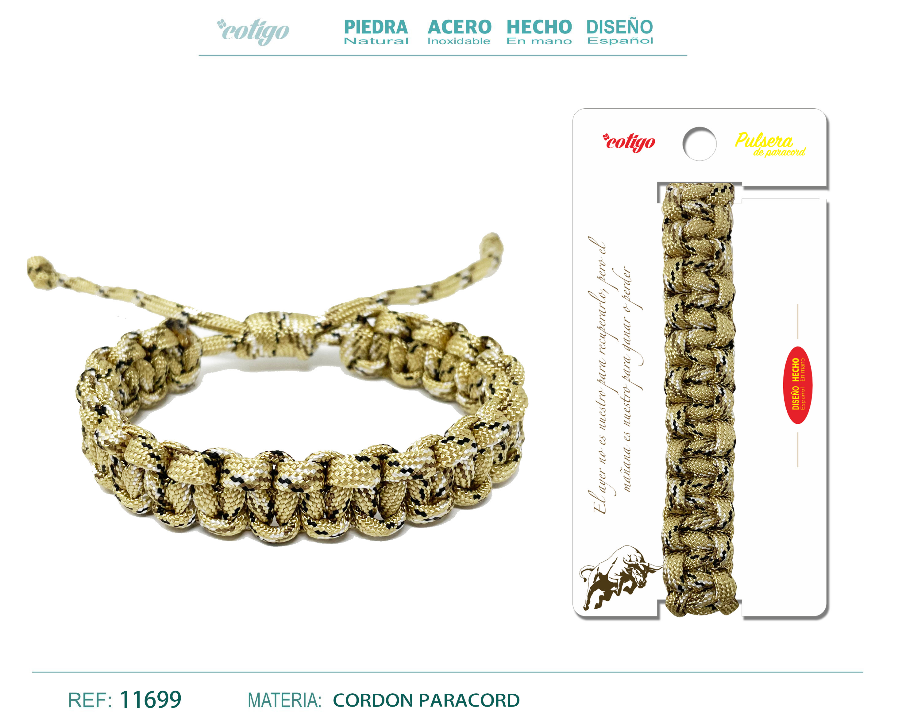 Pulsera Paracord trenzado