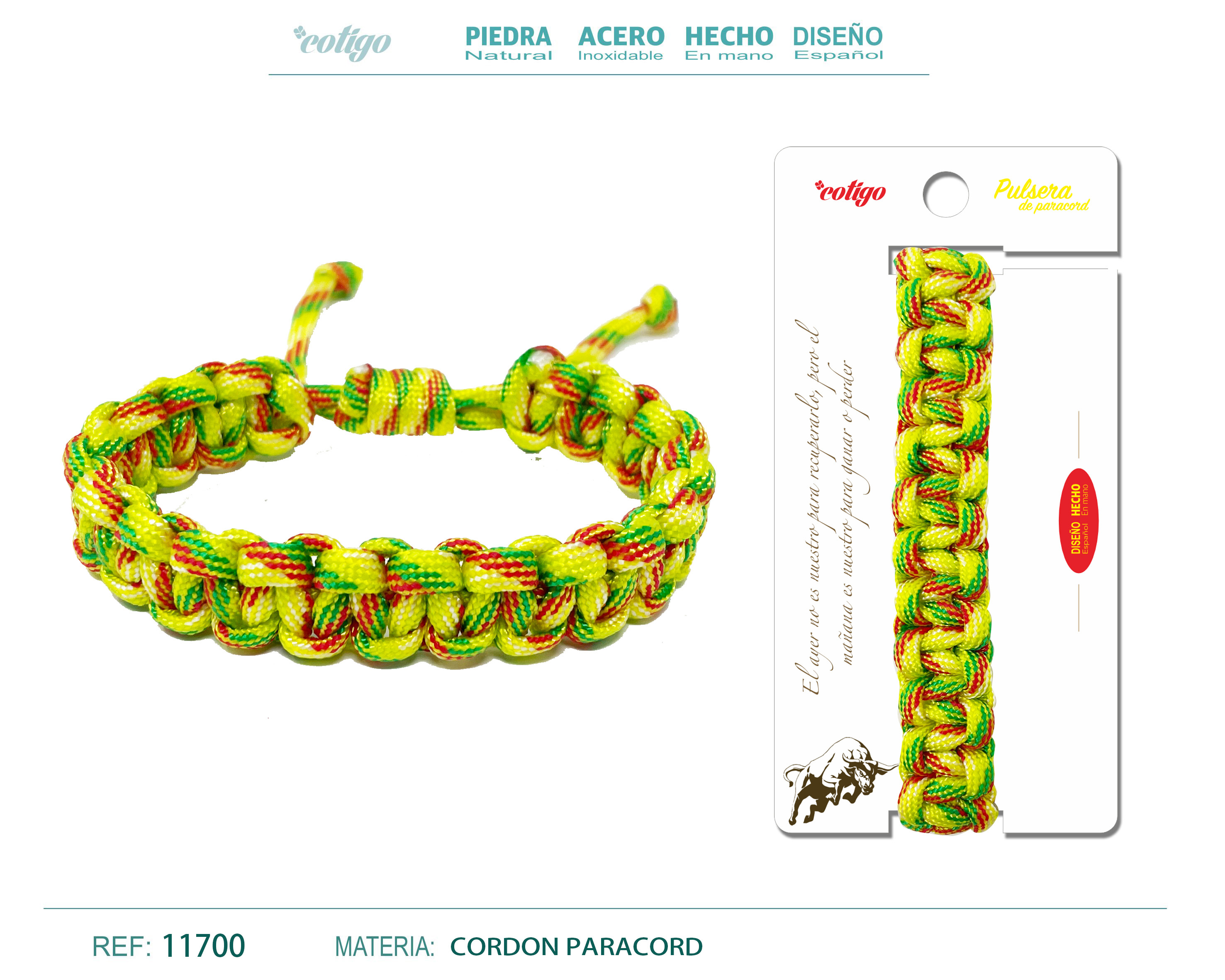 Pulsera Paracord trenzado
