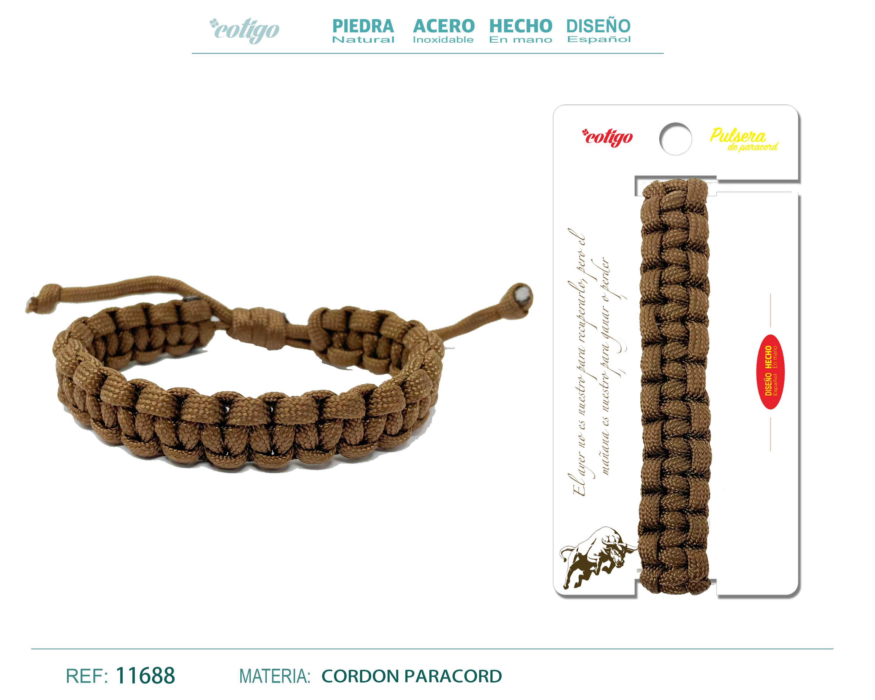 Pulsera Paracord trenzado