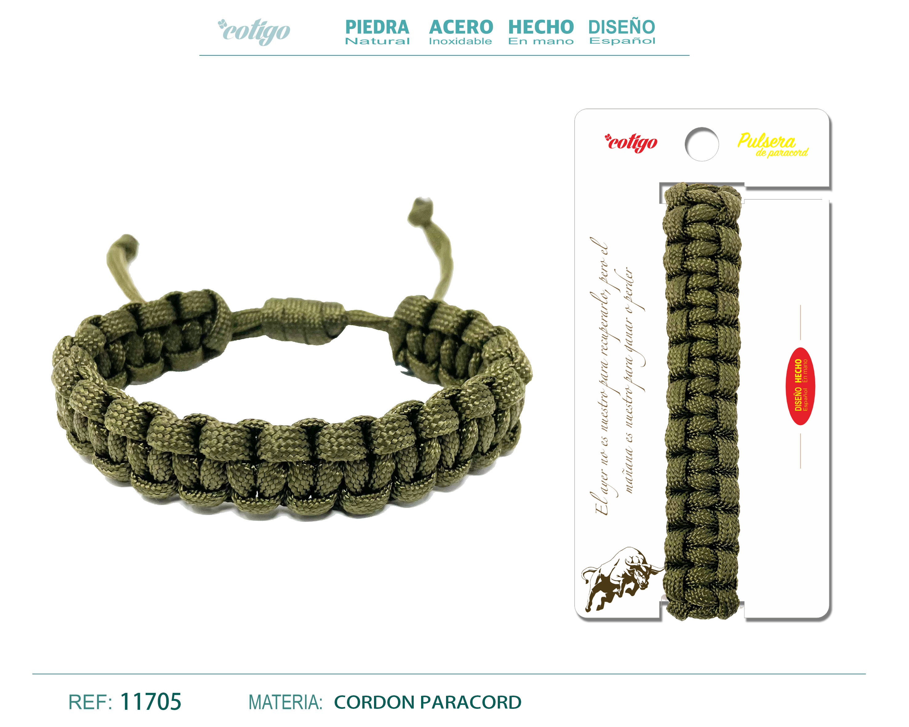 Pulsera Paracord trenzado
