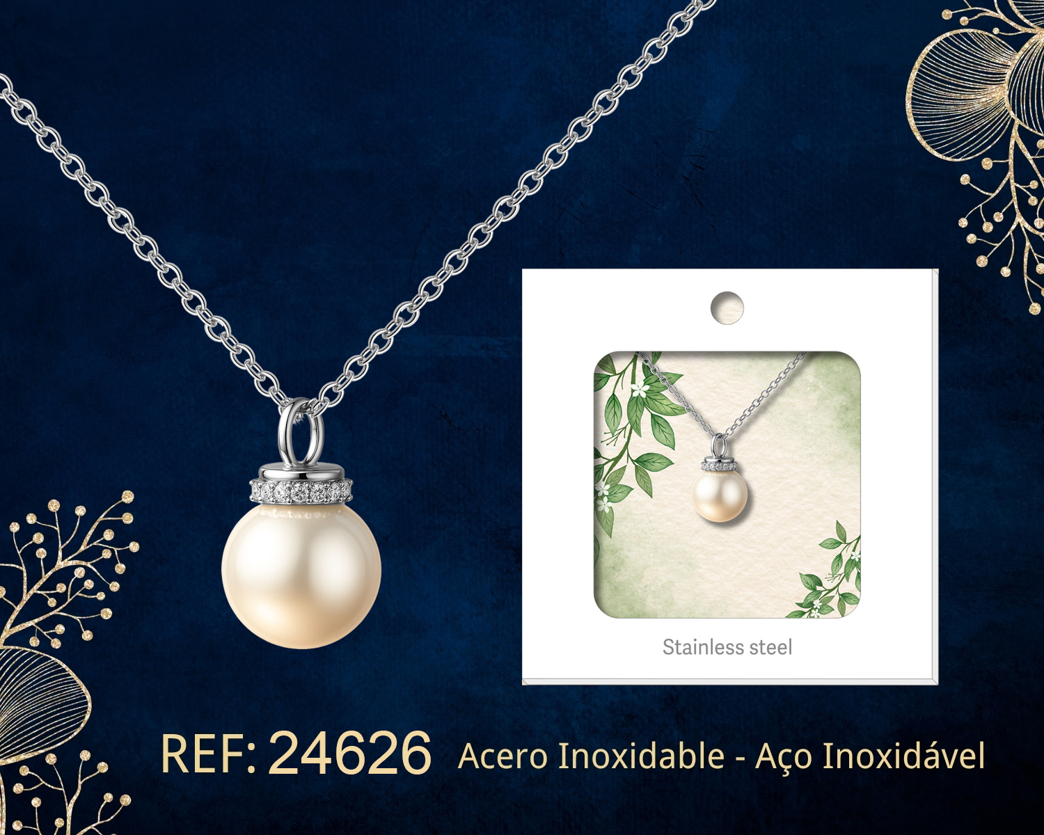 Colgante Chapado Oro 14K con Circonita
