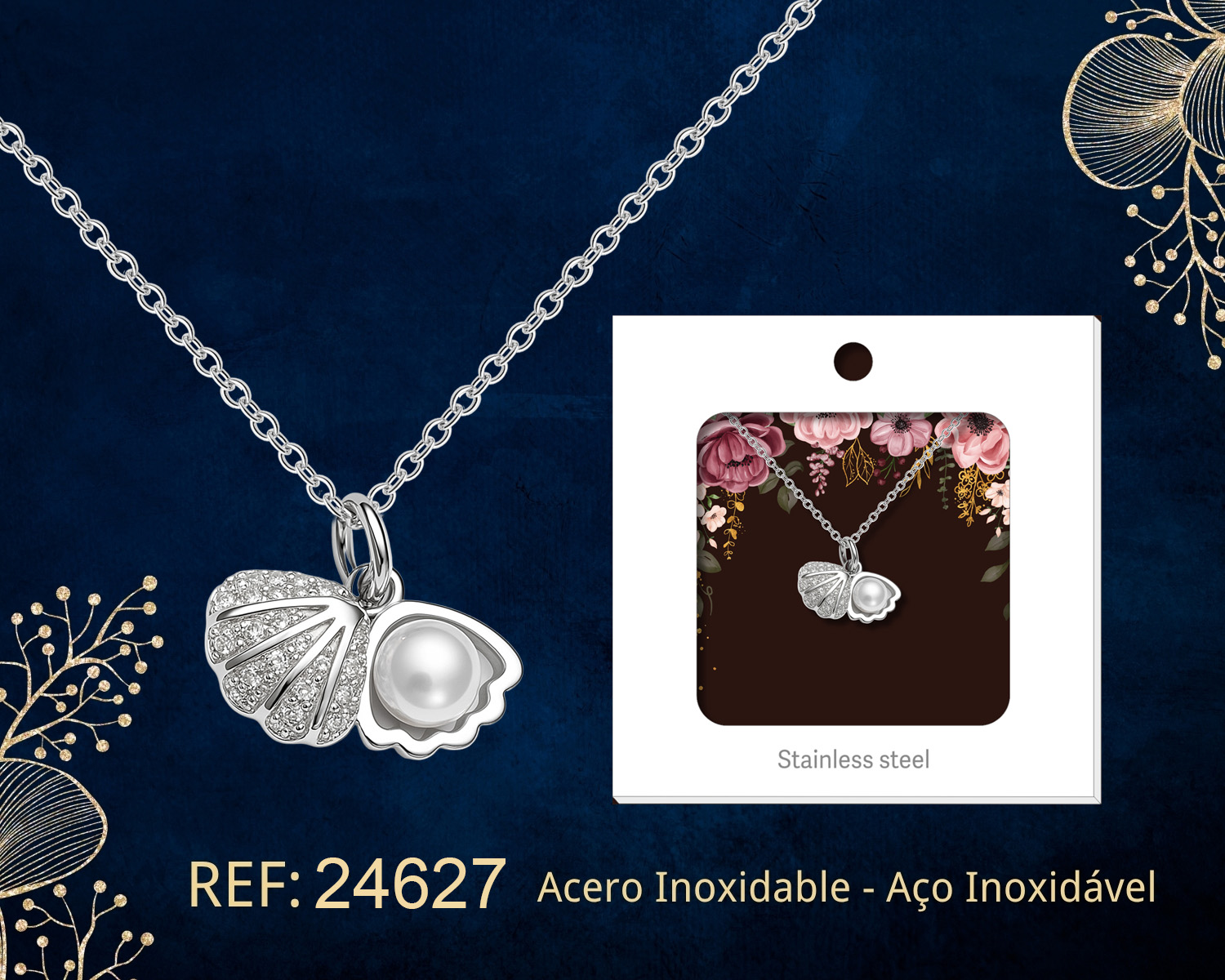 Colgante Chapado Oro 14K con Circonita