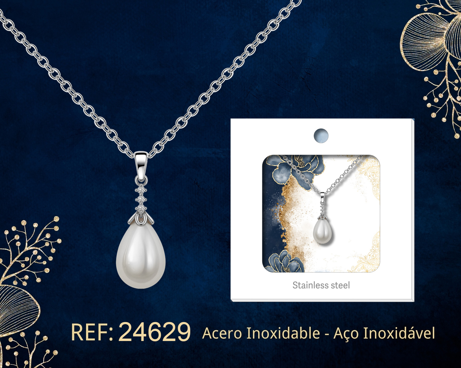 Colgante Chapado Oro 14K con Circonita