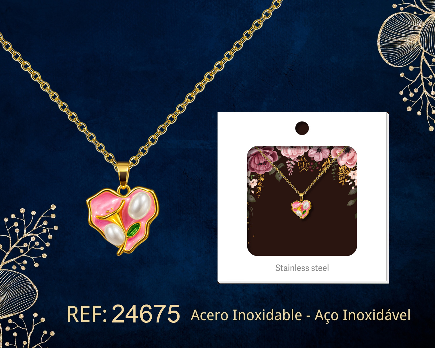 Colgante Chapado Oro 14K con Circonita