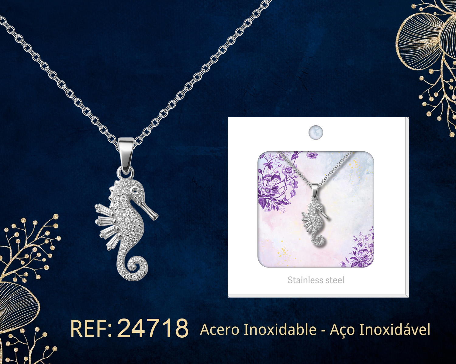 Colgante Chapado Oro 14K con Circonita