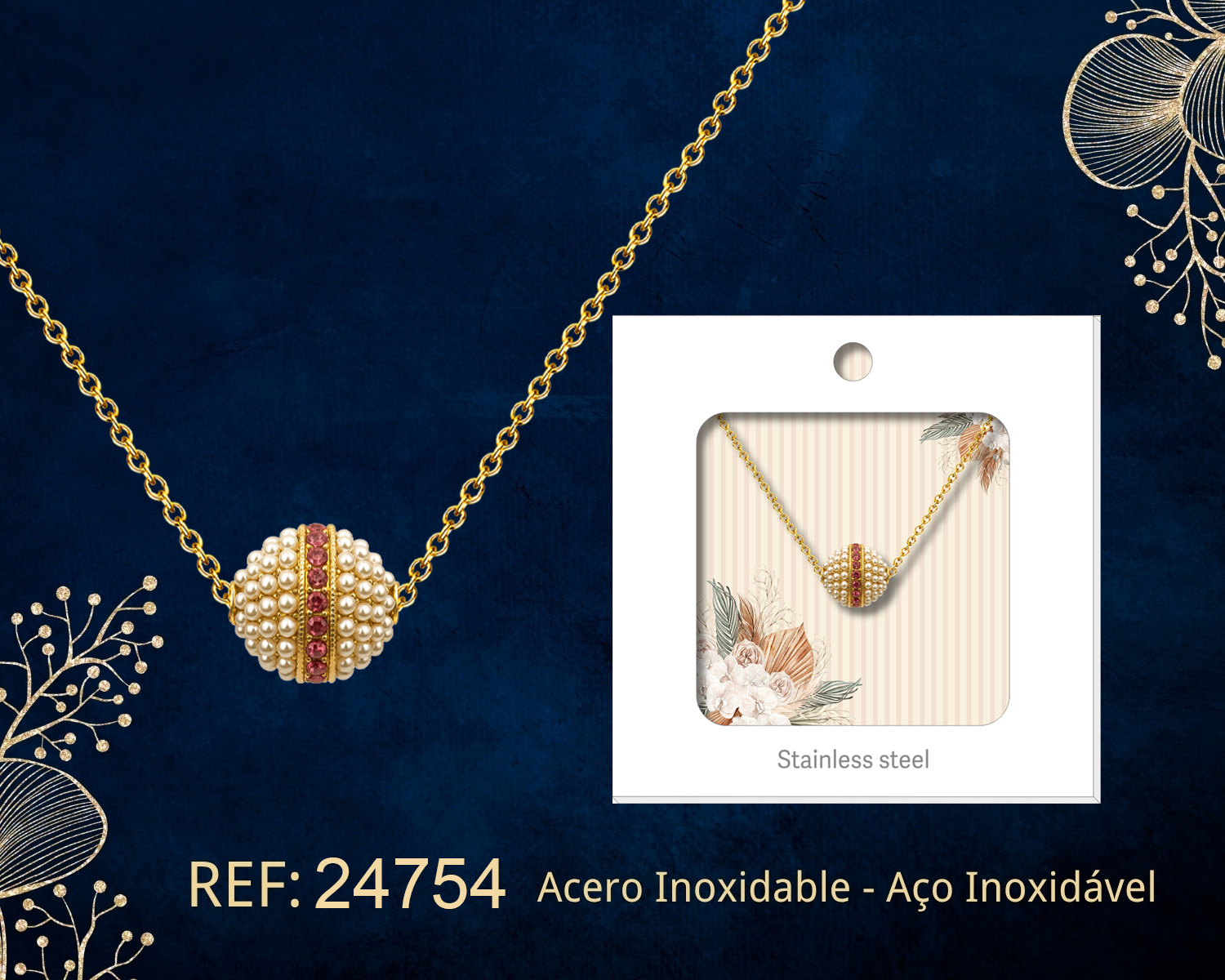 Colgante Chapado Oro 14K con Circonita