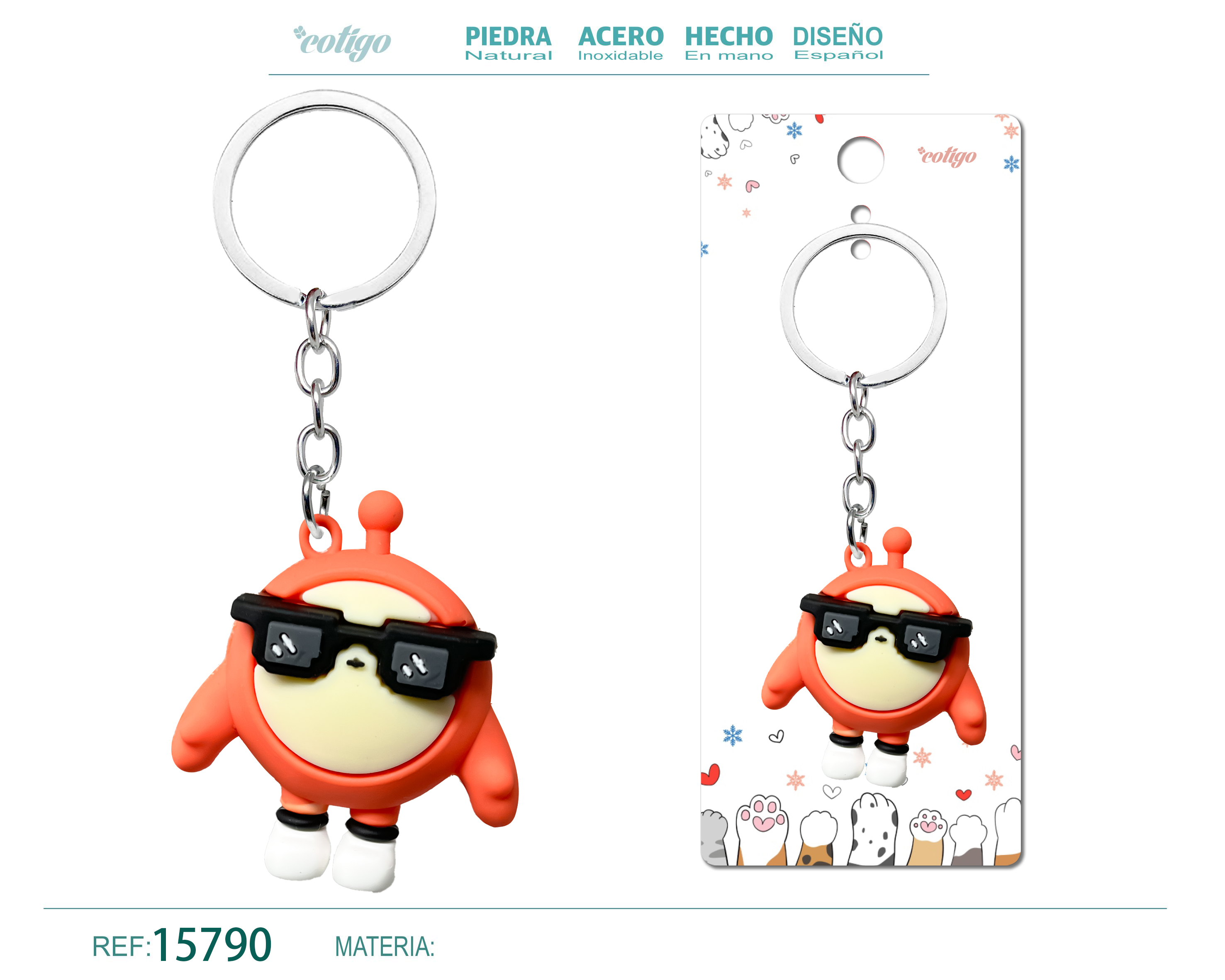 Llavero de Dibujos Animados