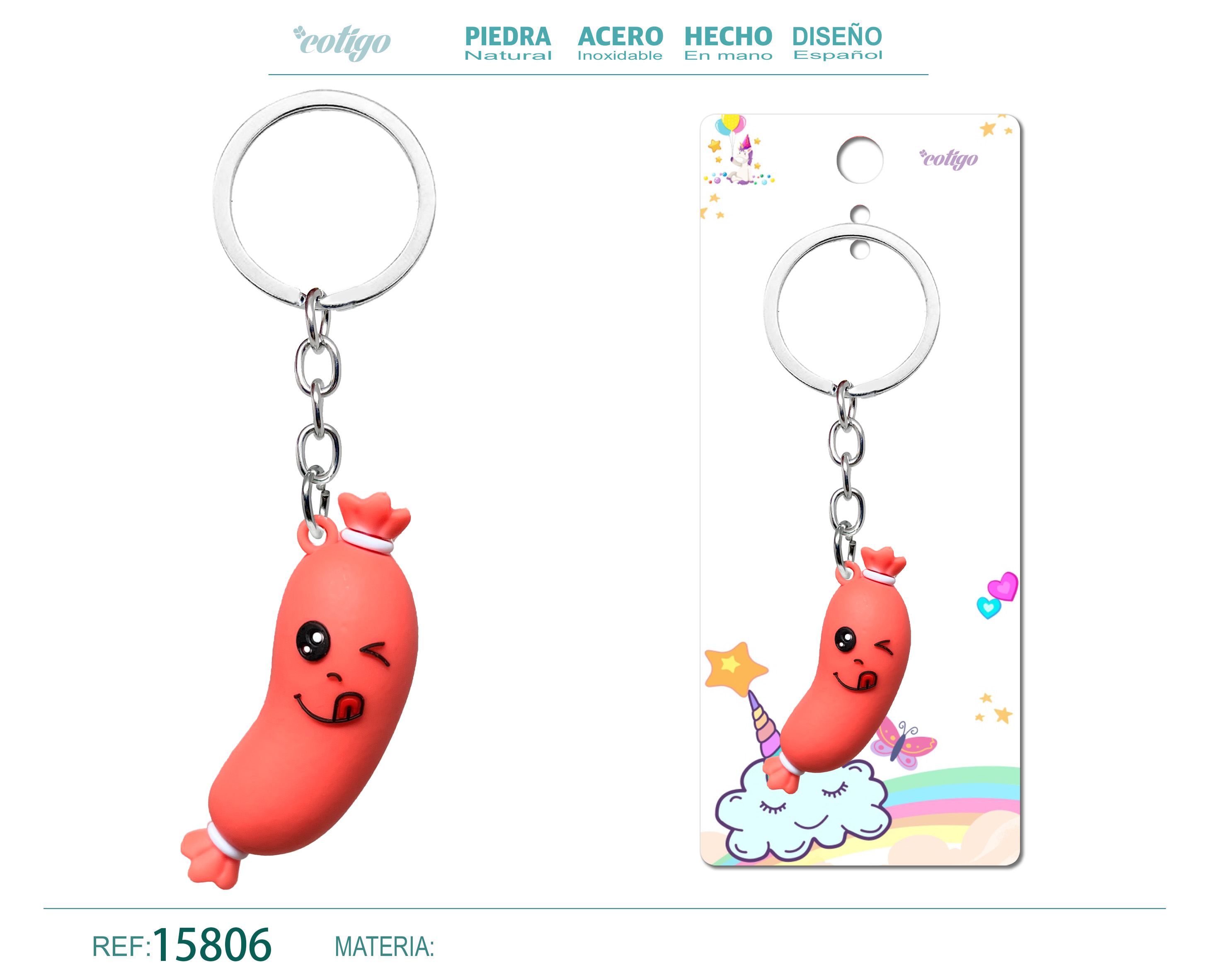 Llavero de Dibujos Animados