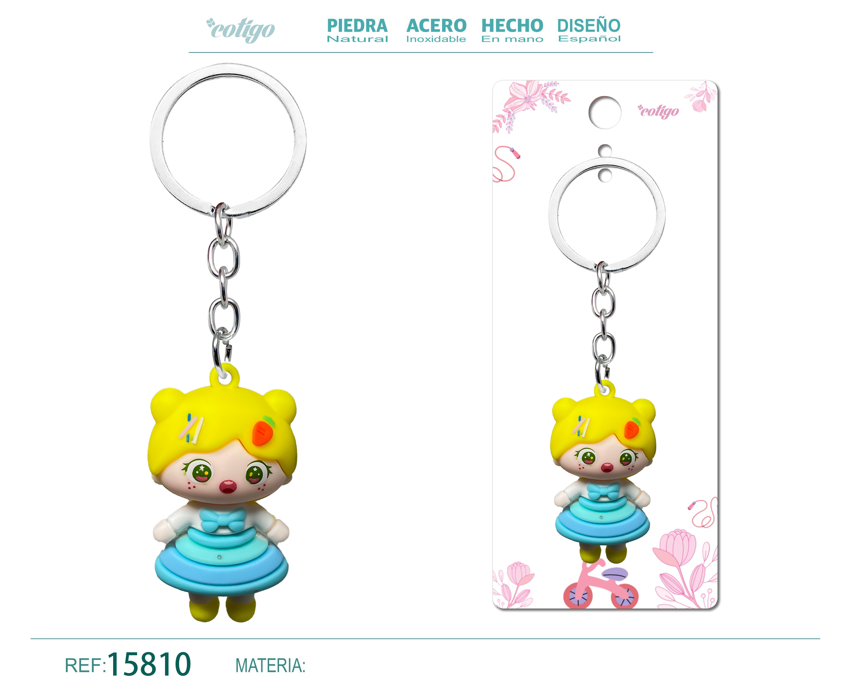 Llavero de Dibujos Animados