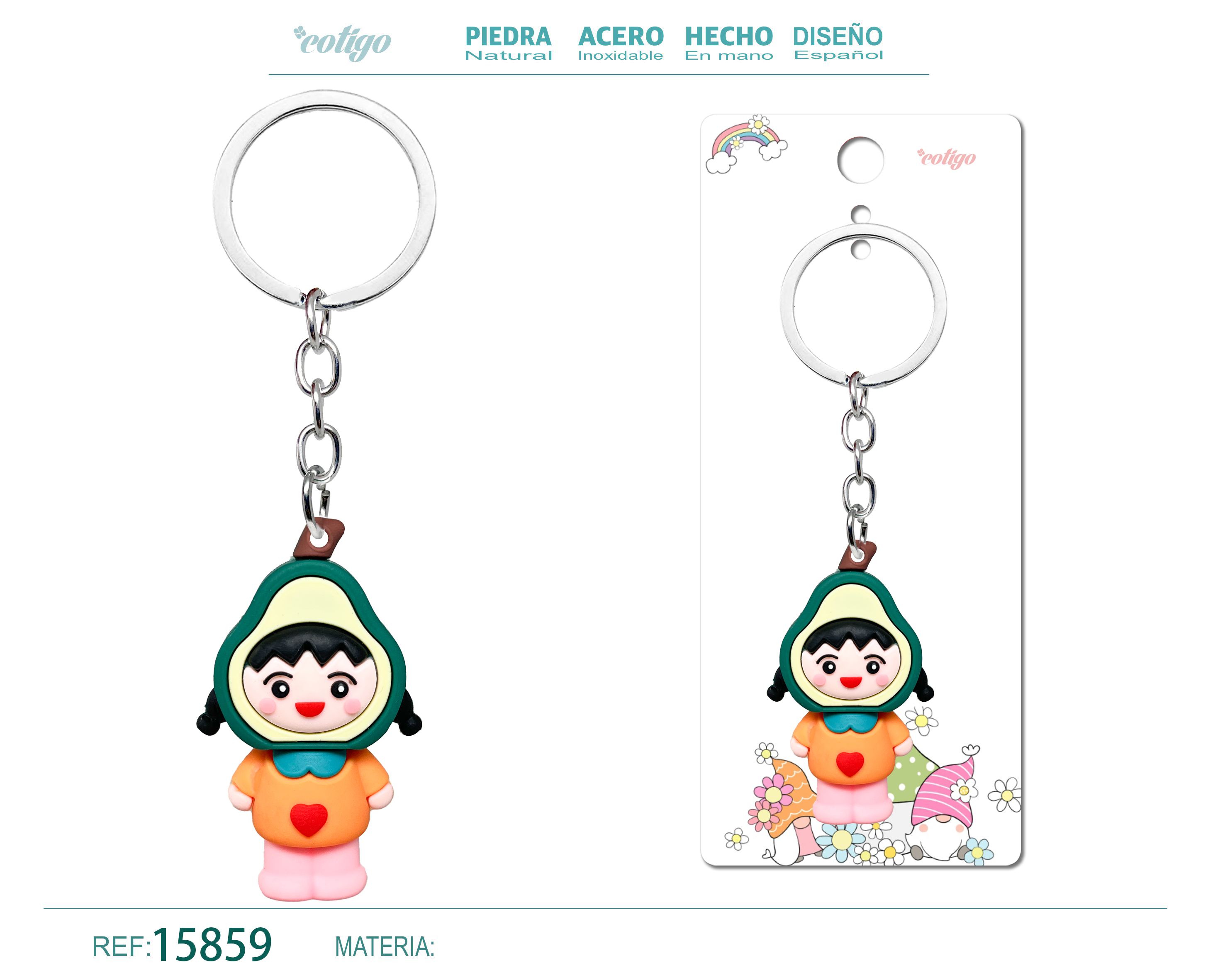 Llavero de Dibujos Animados