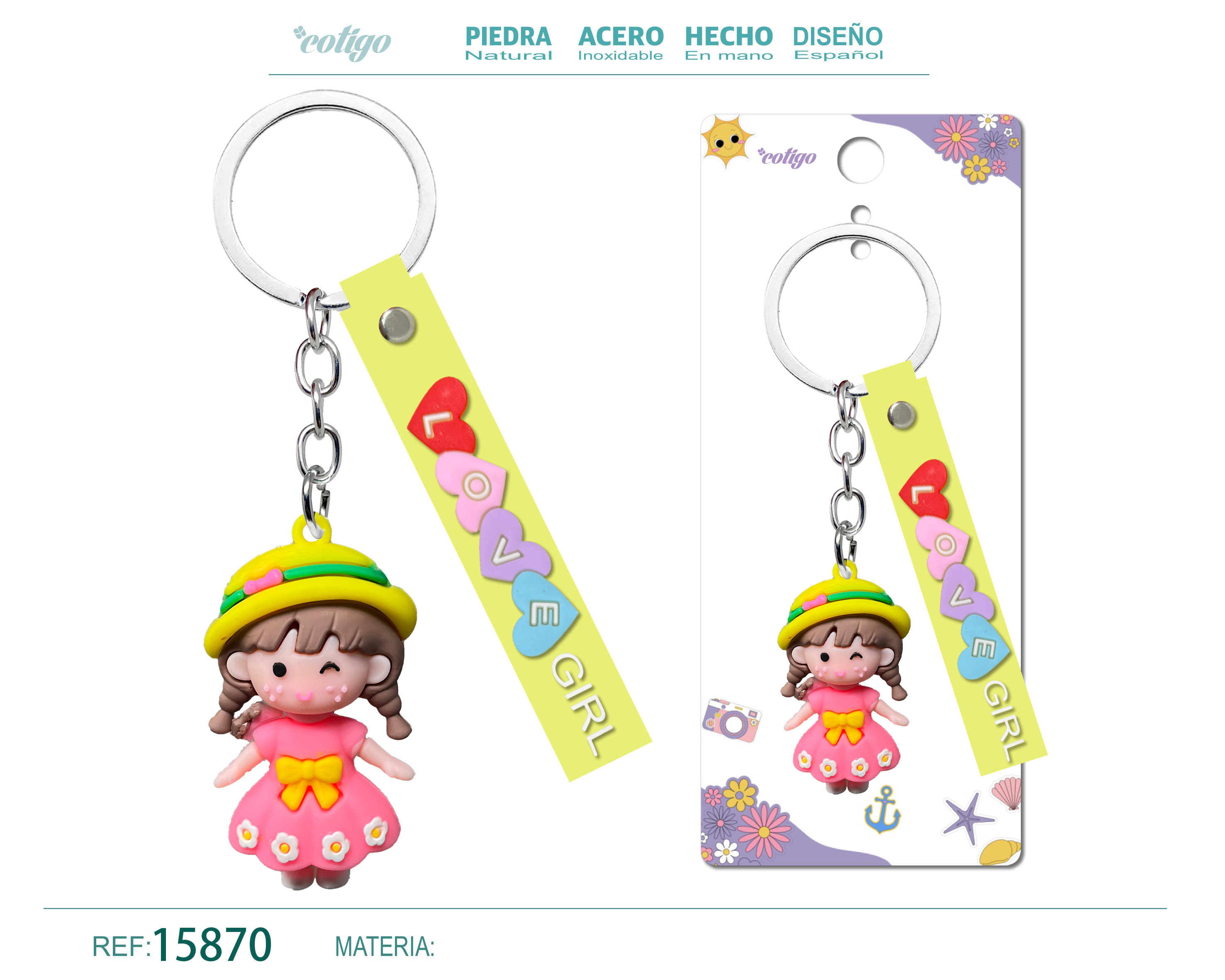Llavero de Dibujos Animados