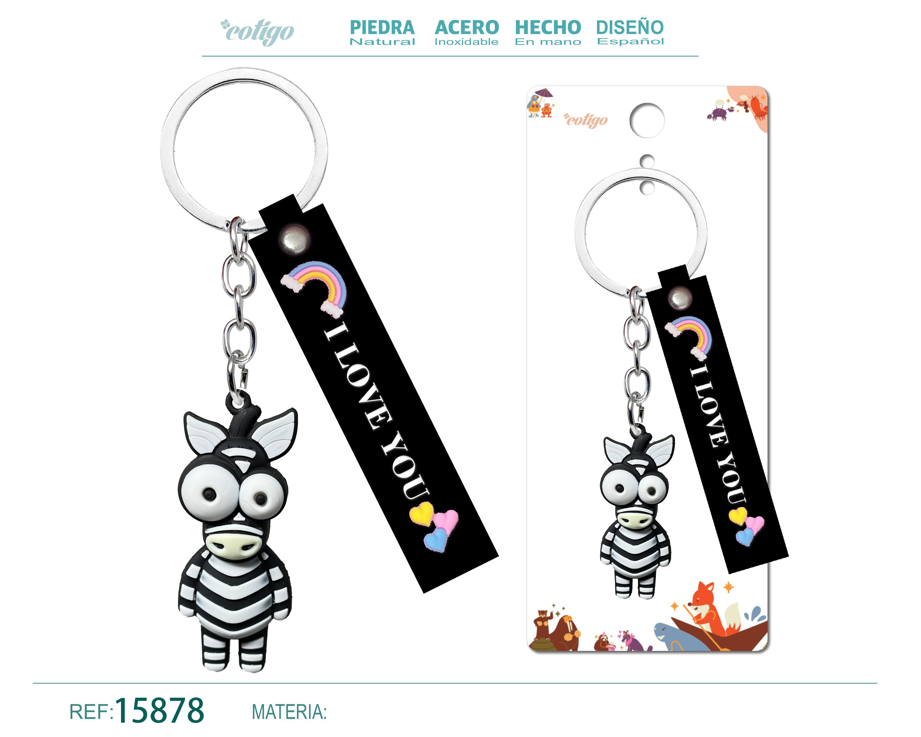 Llavero de Dibujos Animados