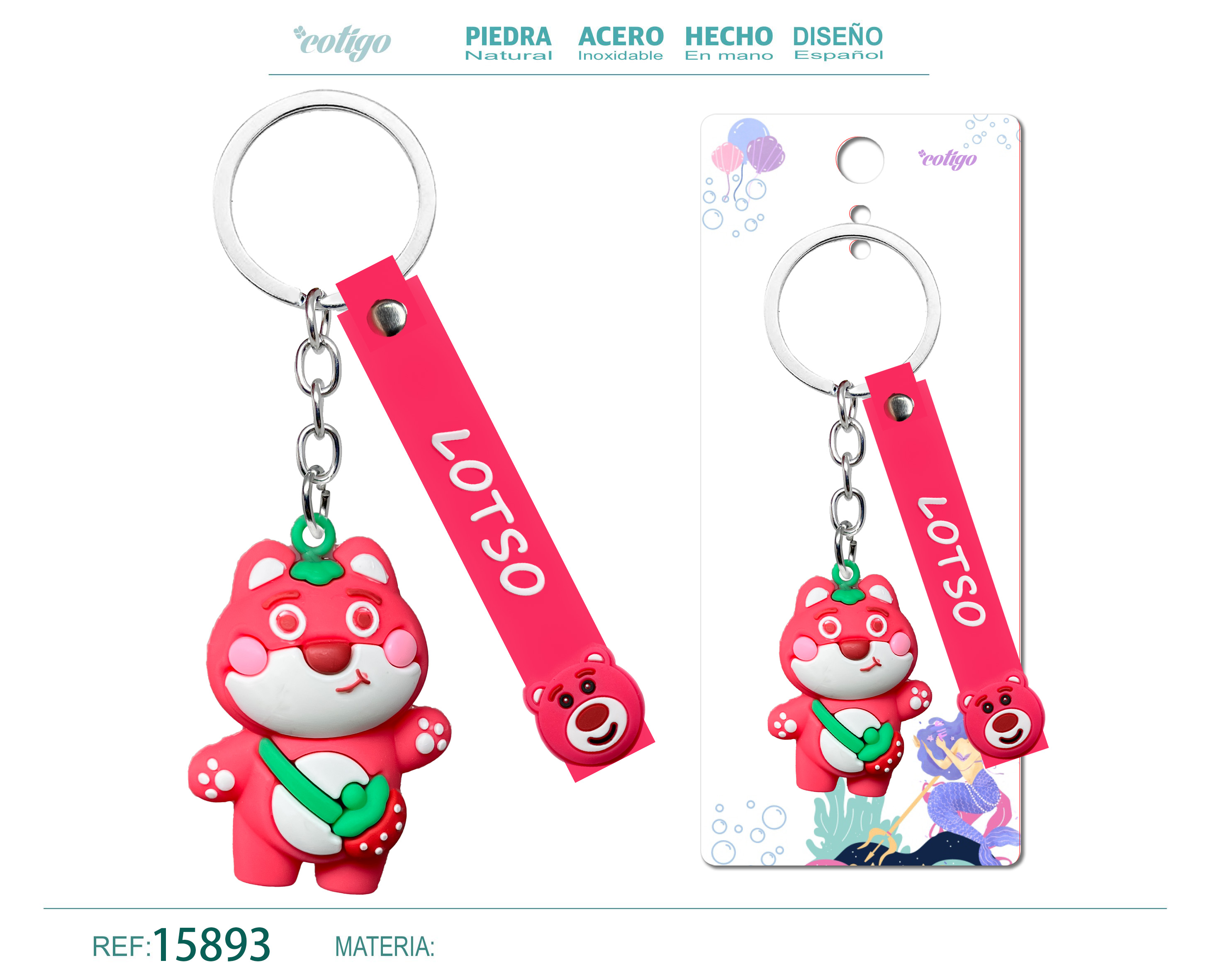 Llavero de Dibujos Animados
