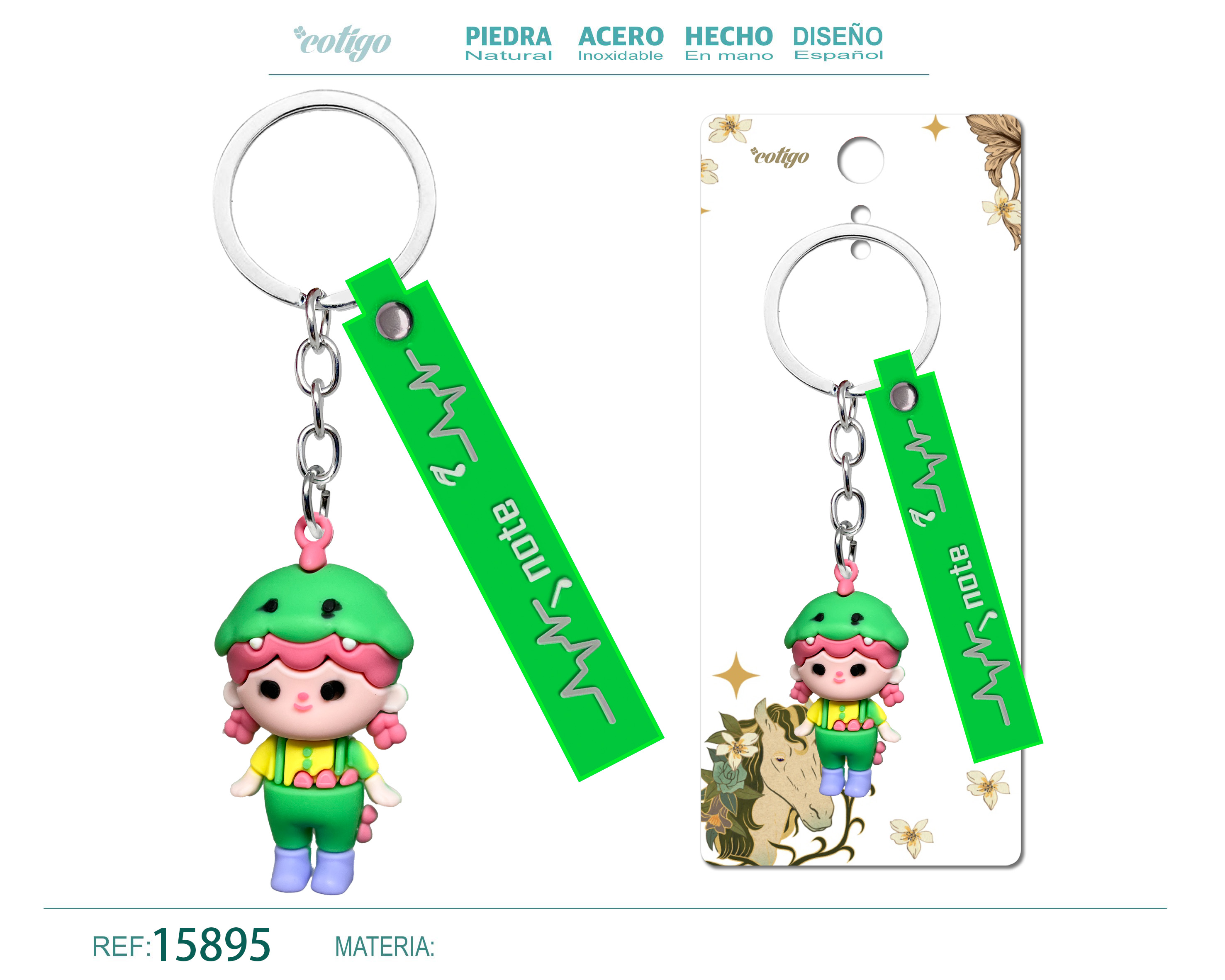 Llavero de Dibujos Animados