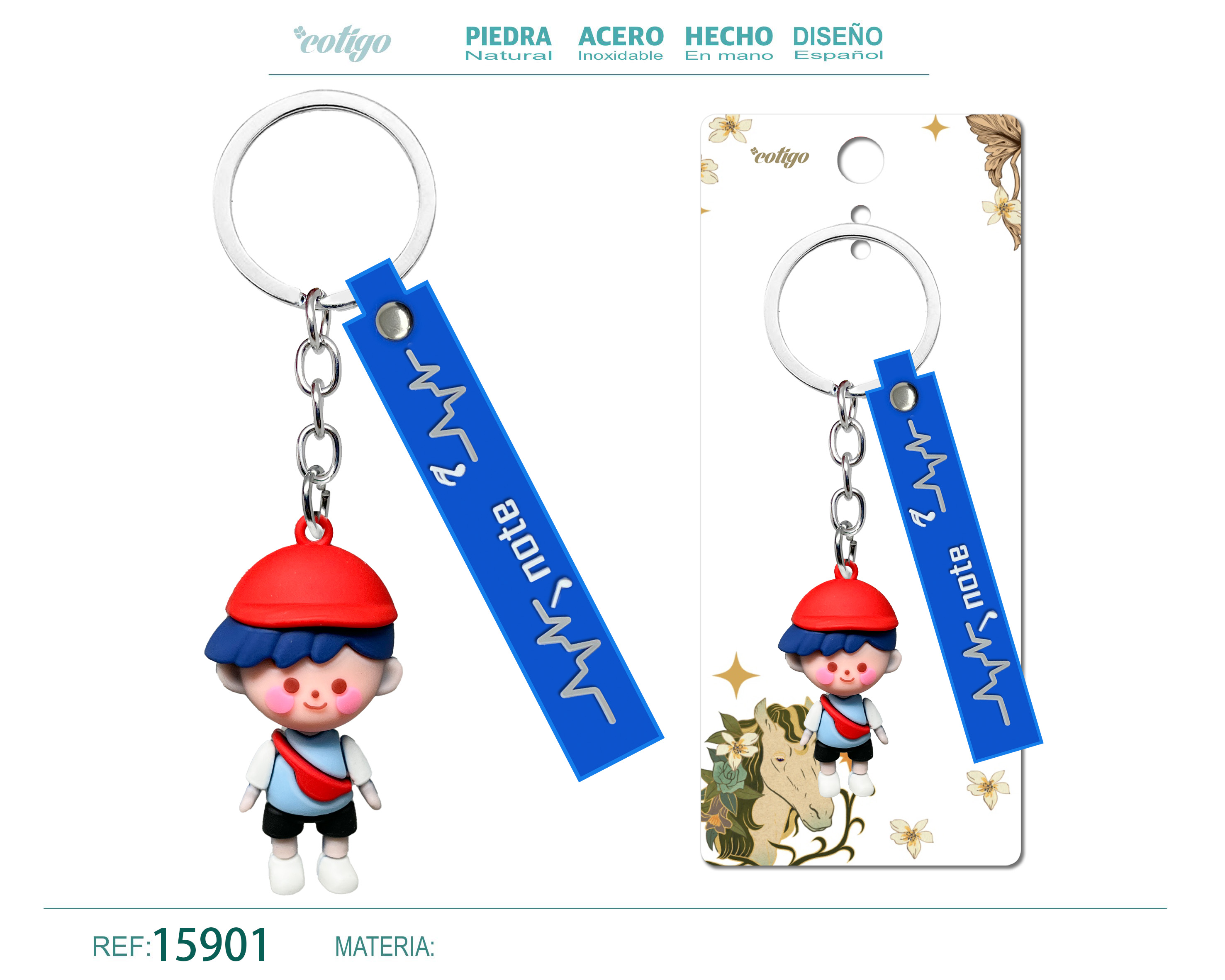 Llavero de Dibujos Animados