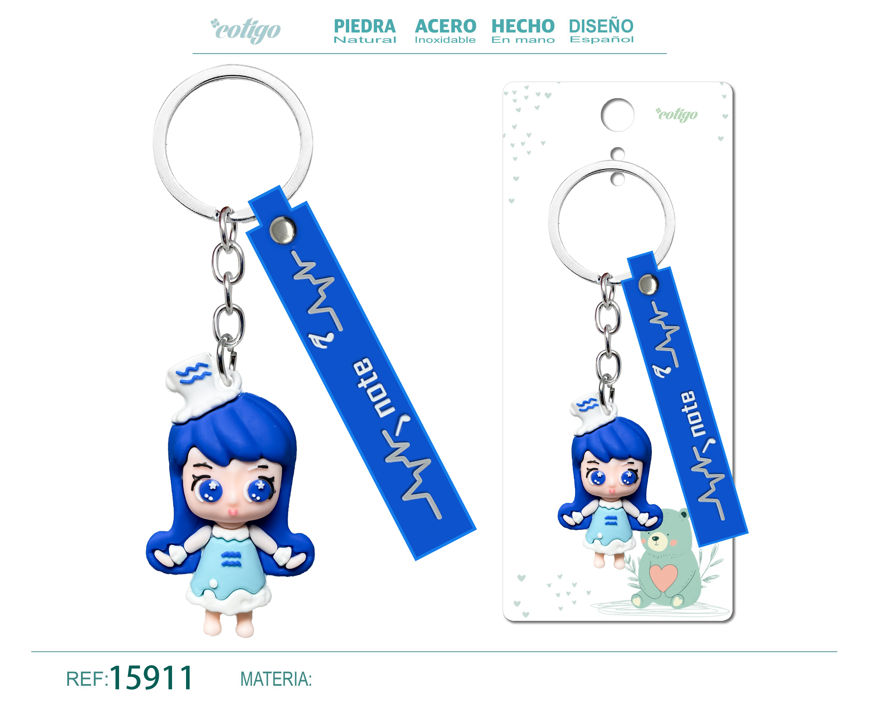 Llavero de Dibujos Animados