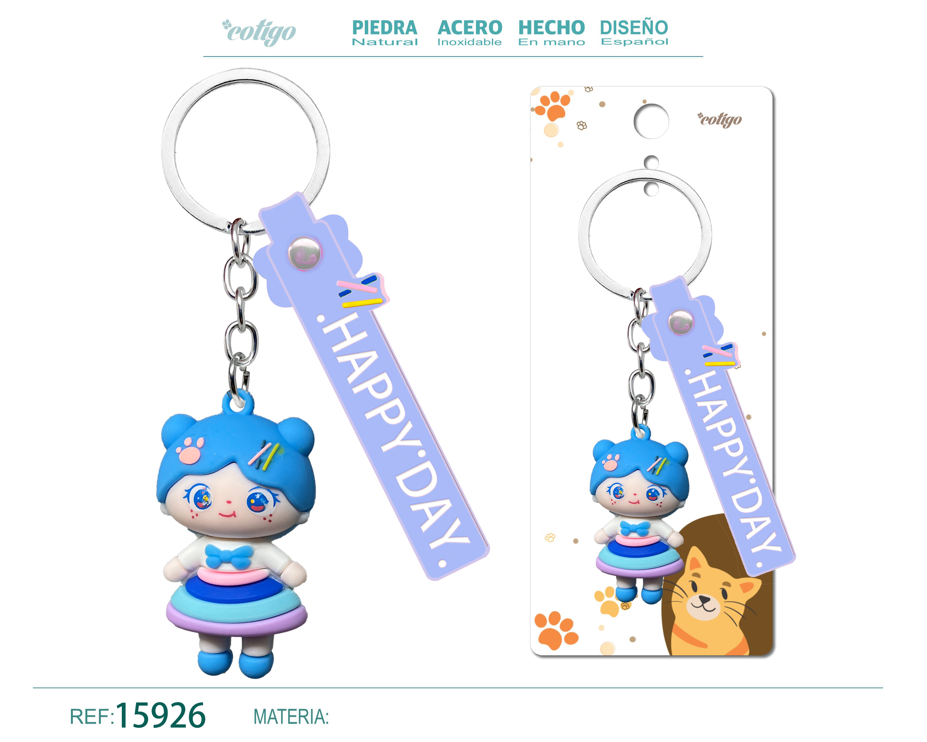 Llavero de Dibujos Animados