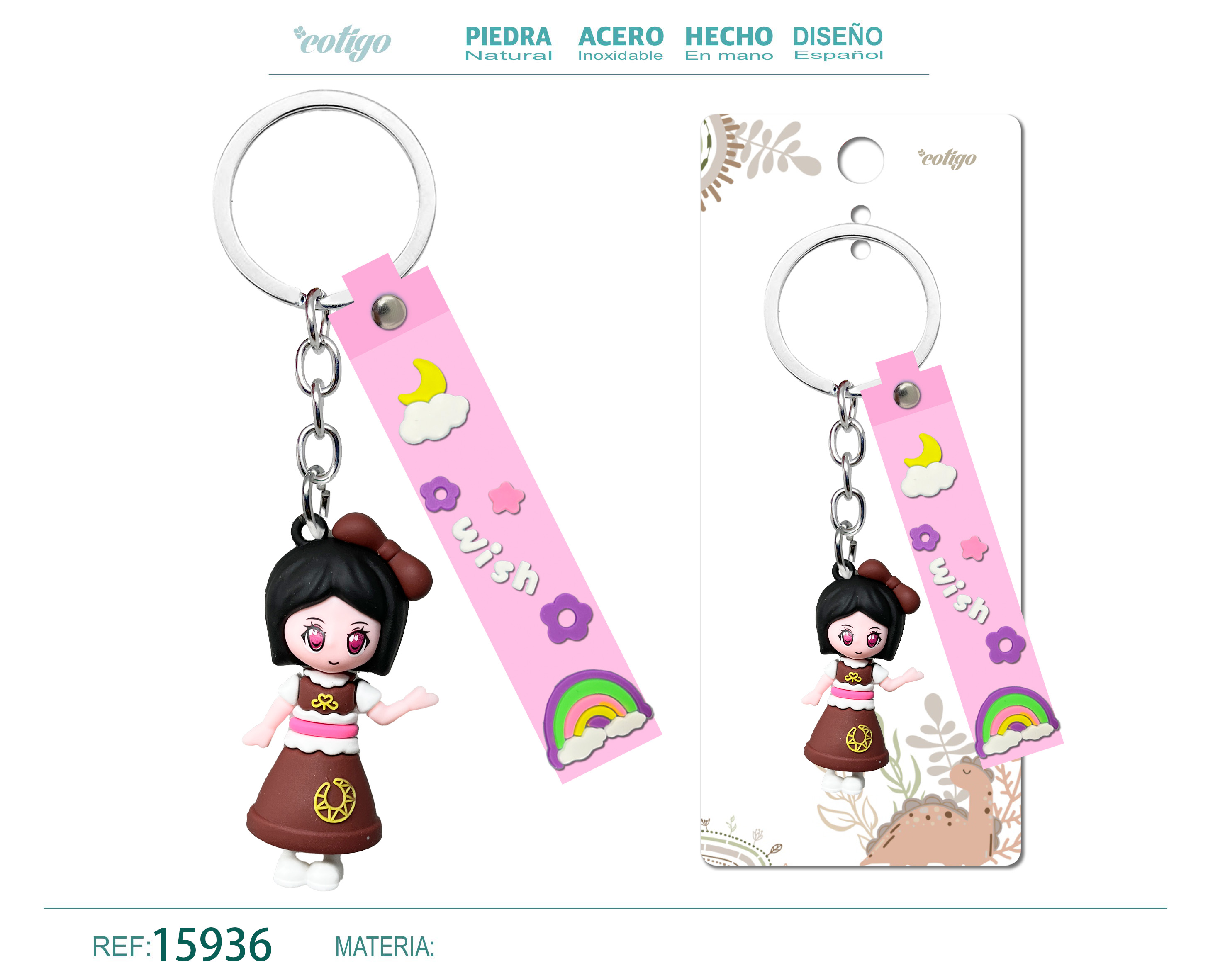 Llavero de Dibujos Animados