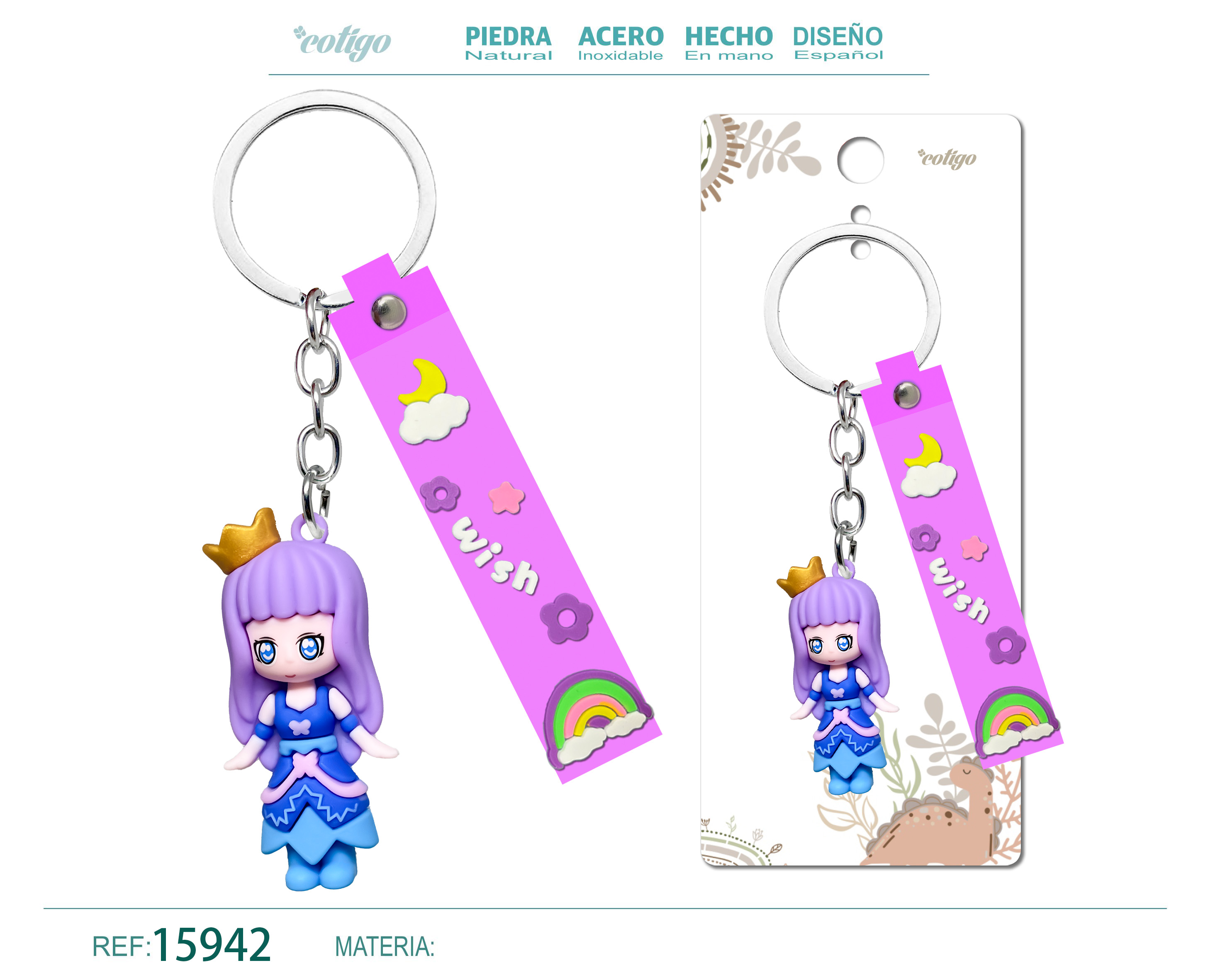 Llavero de Dibujos Animados