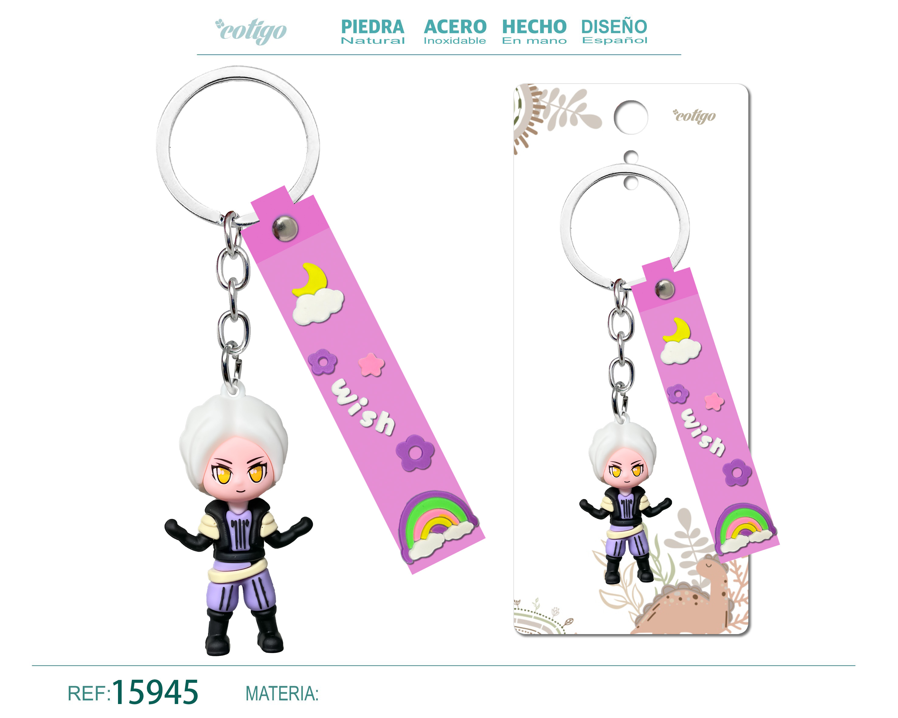 Llavero de Dibujos Animados