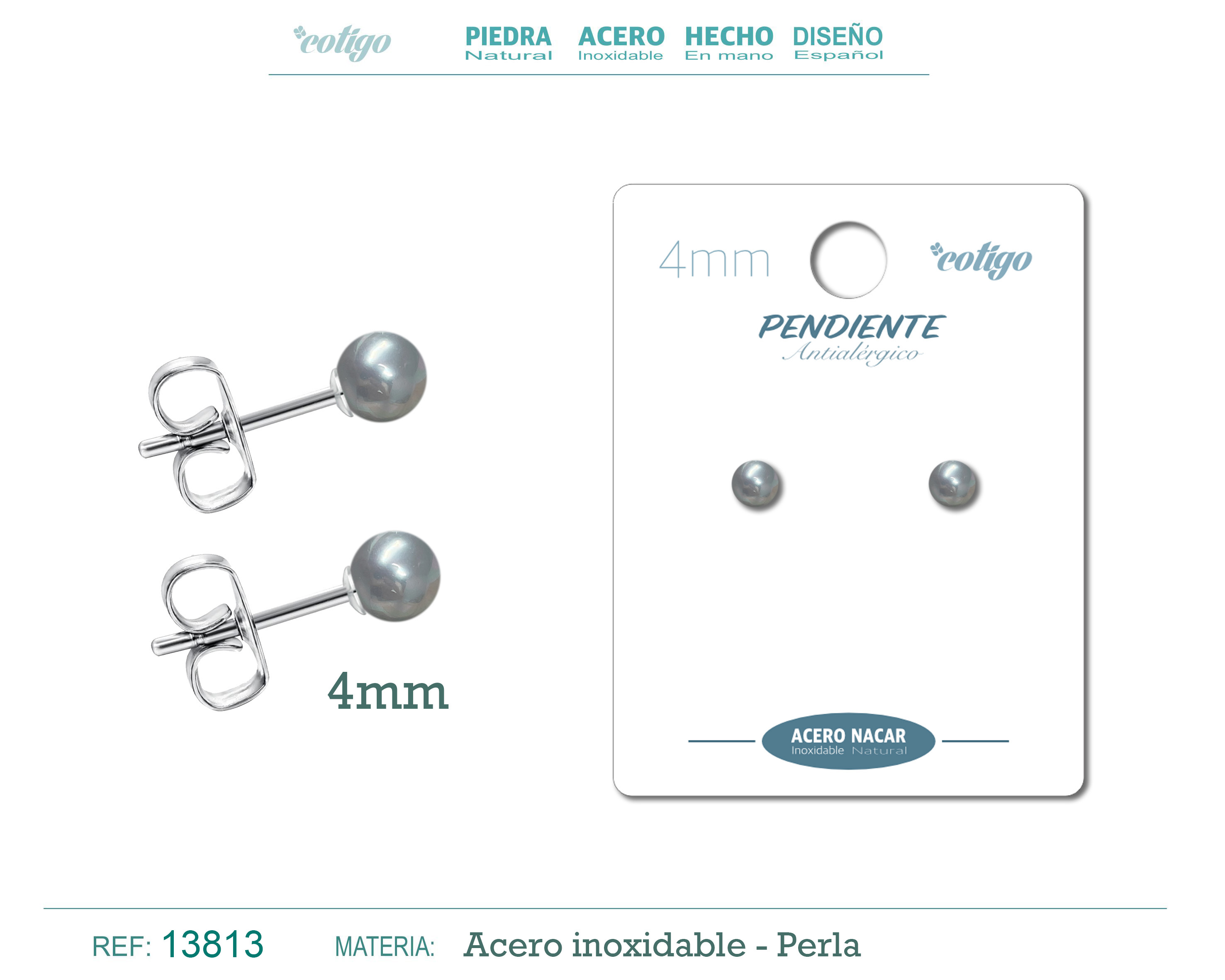 Pendiente Perla