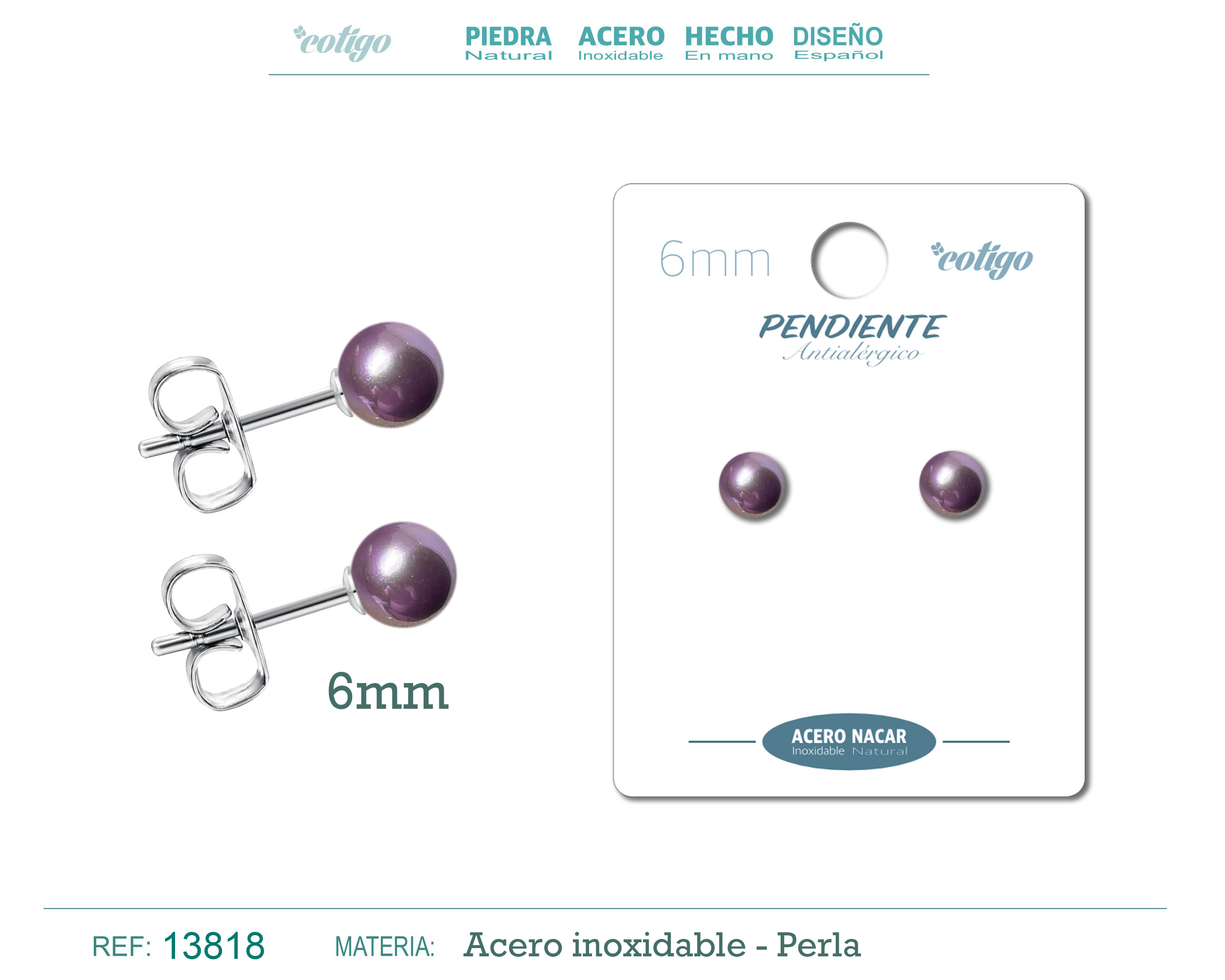 Pendiente Perla