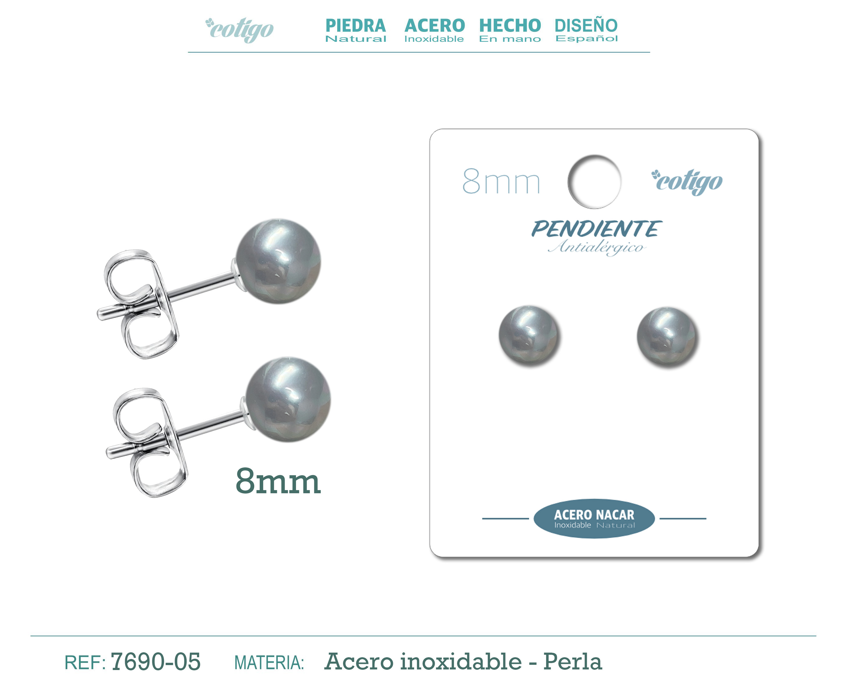 Pendiente Perla