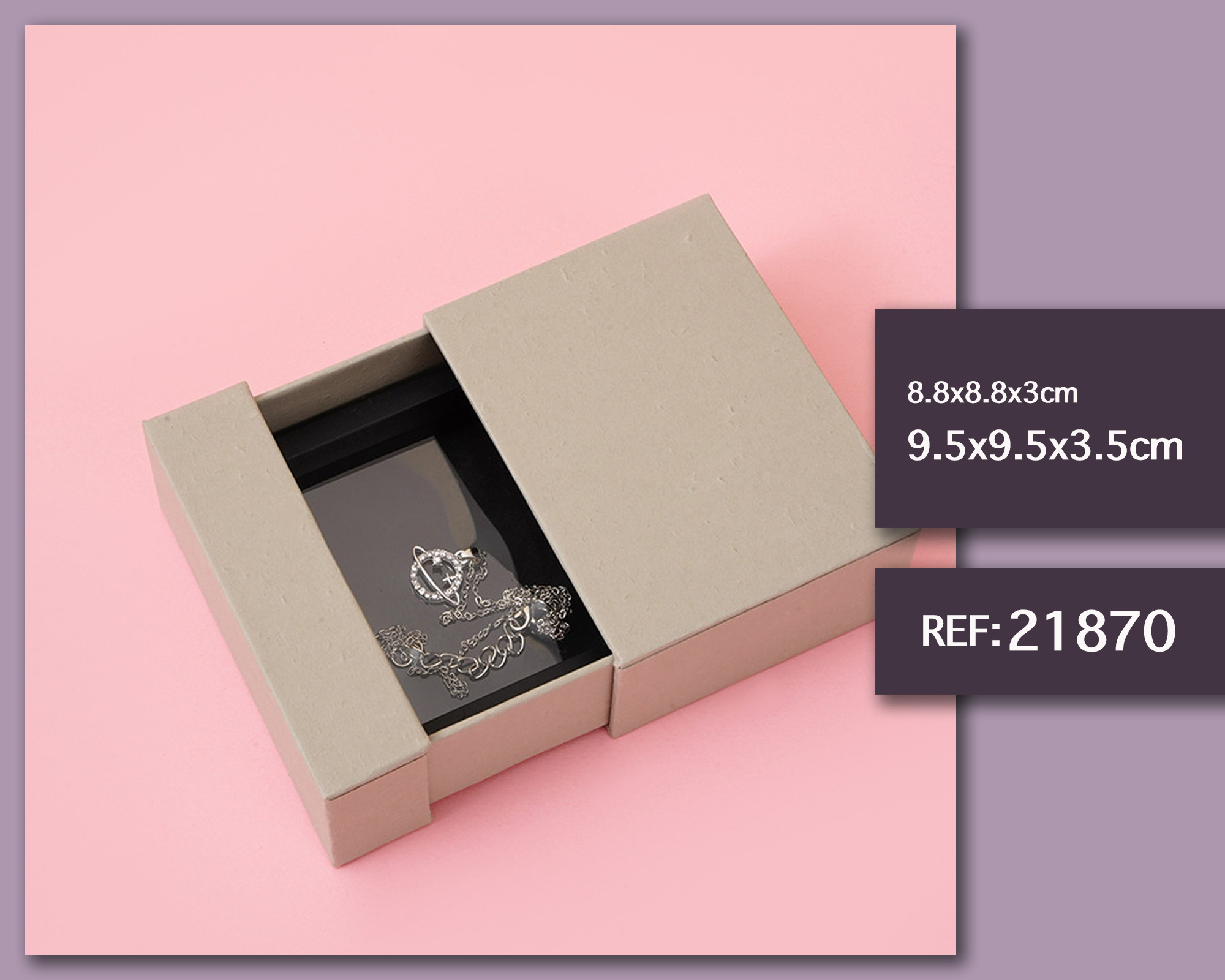 Caja de regalo 9.5x9.5x3.5cm
