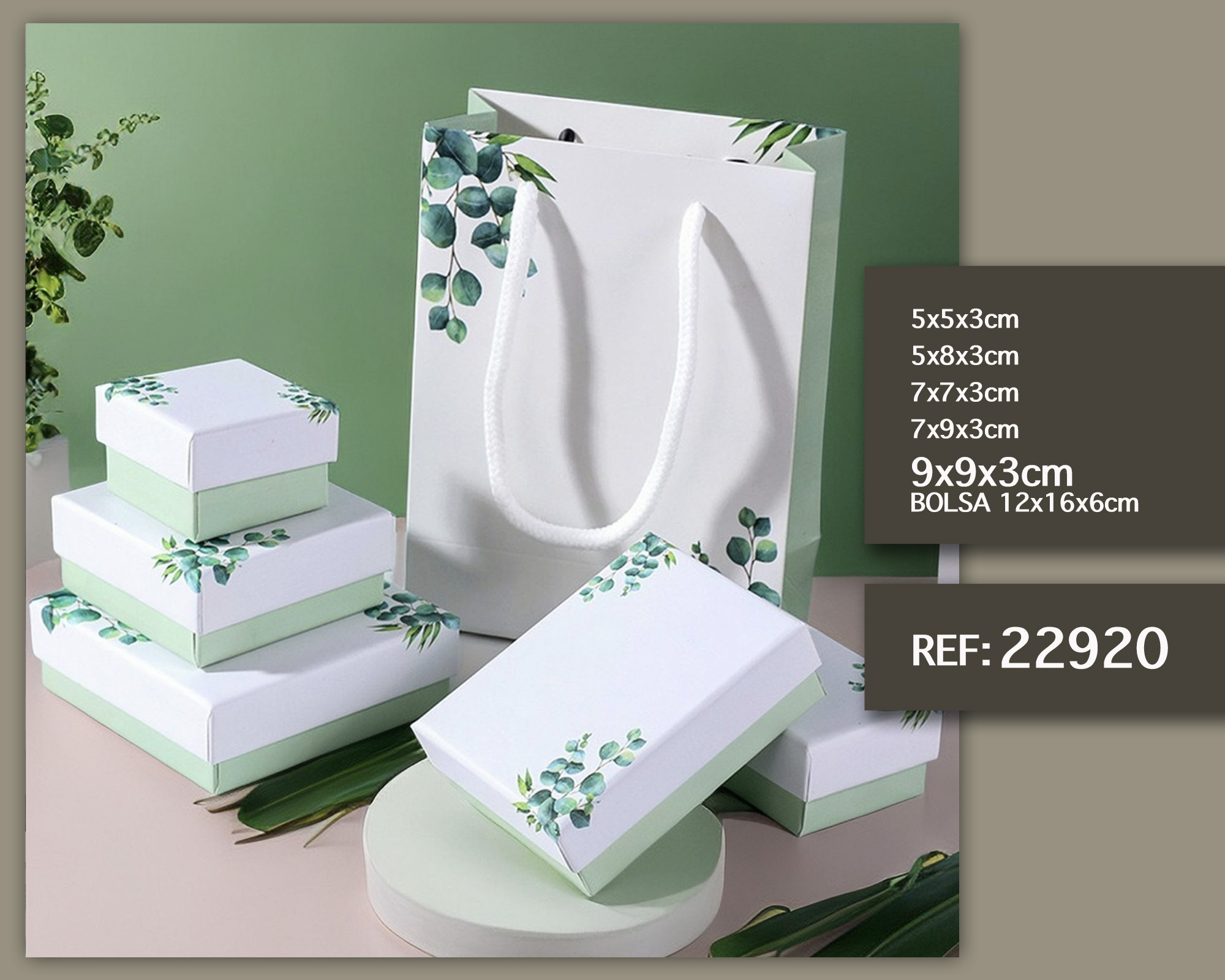 Caja de regalo 9x9x3cm