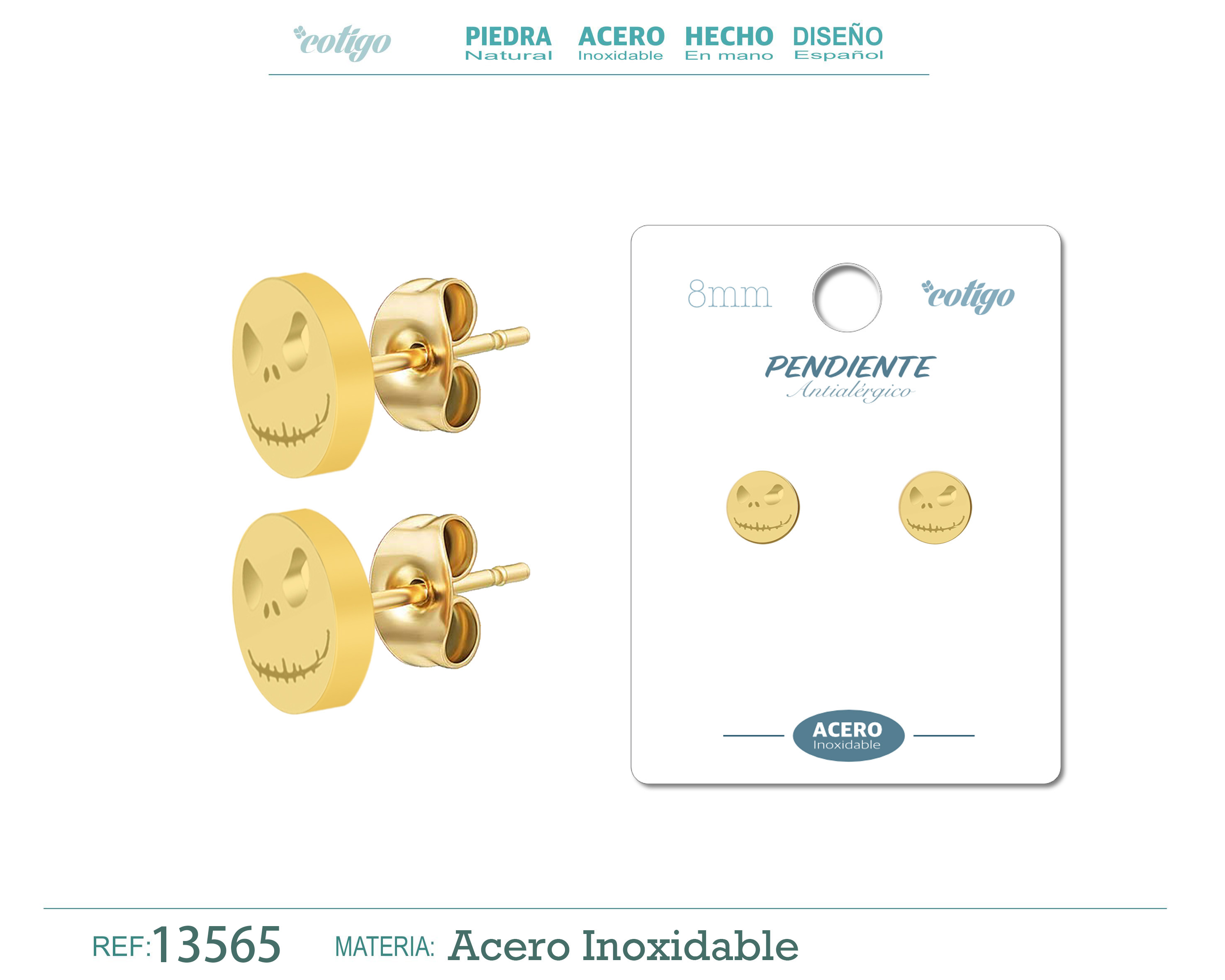Pendiente Acero color Dorado
