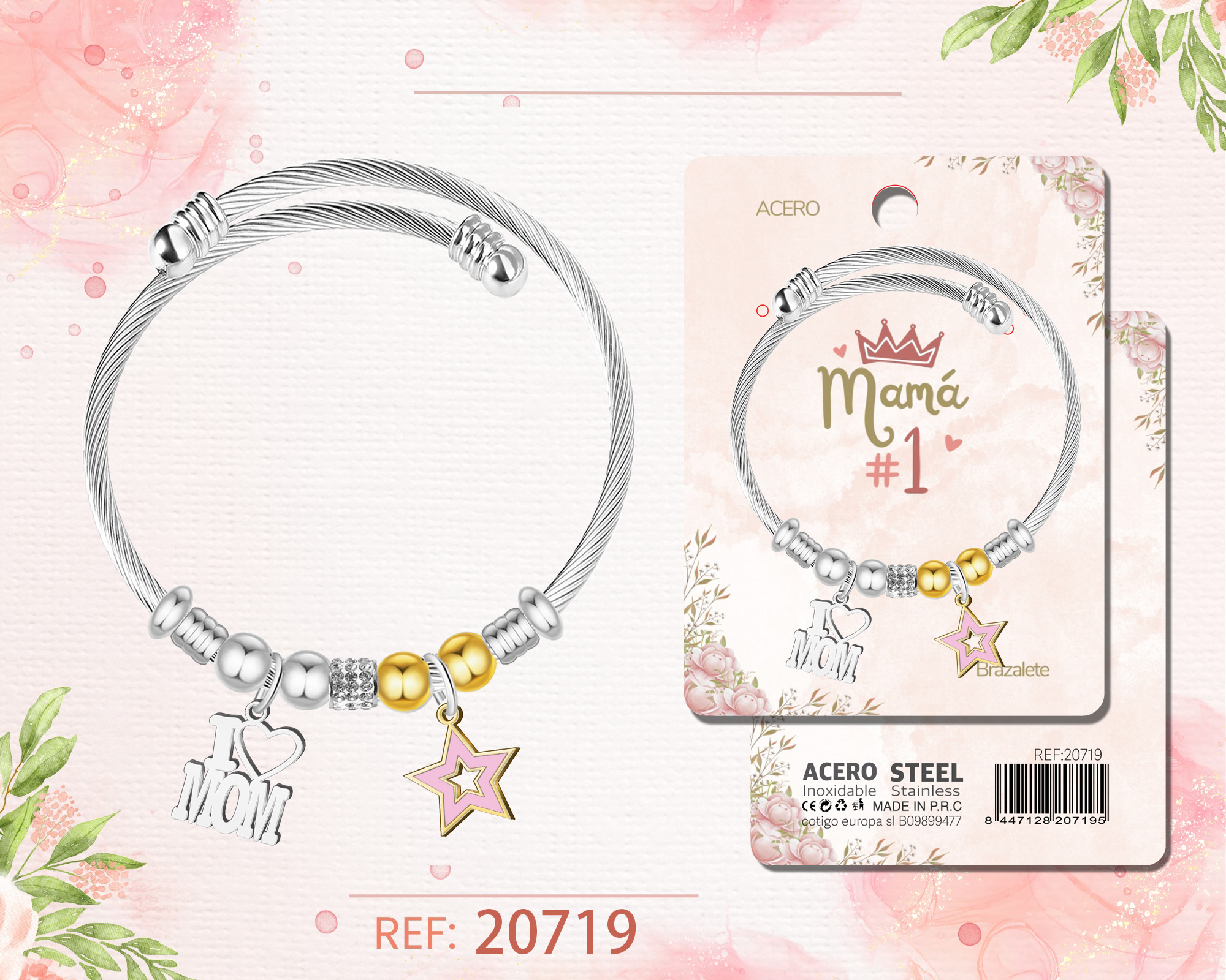 Brazalete Acero para Mama