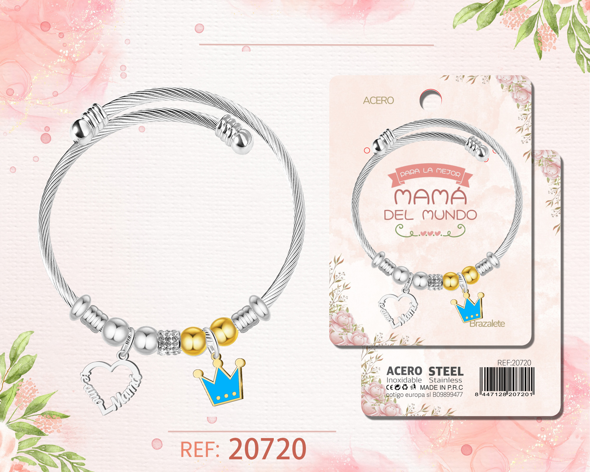 Brazalete Acero para Mama