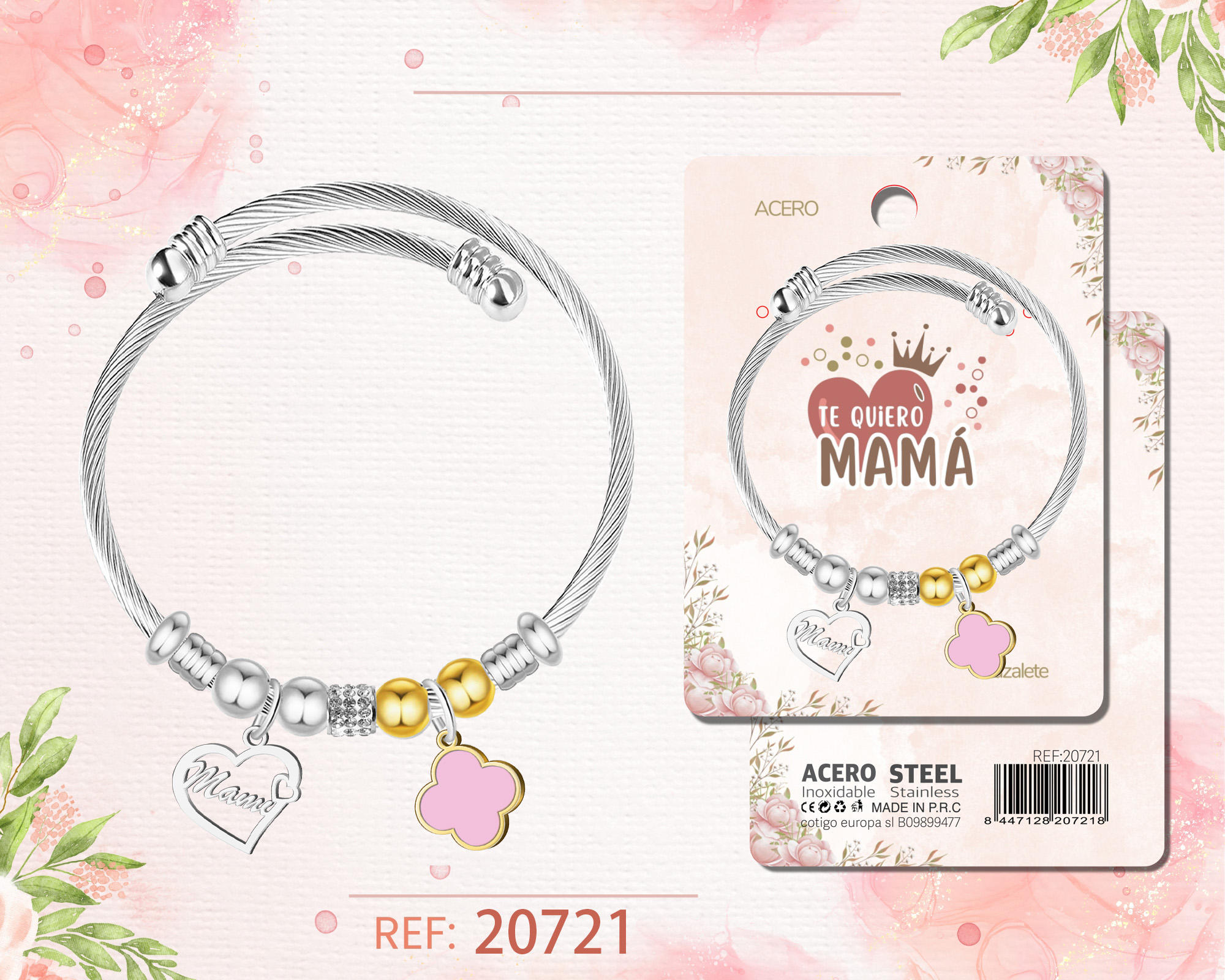 Brazalete Acero para Mama