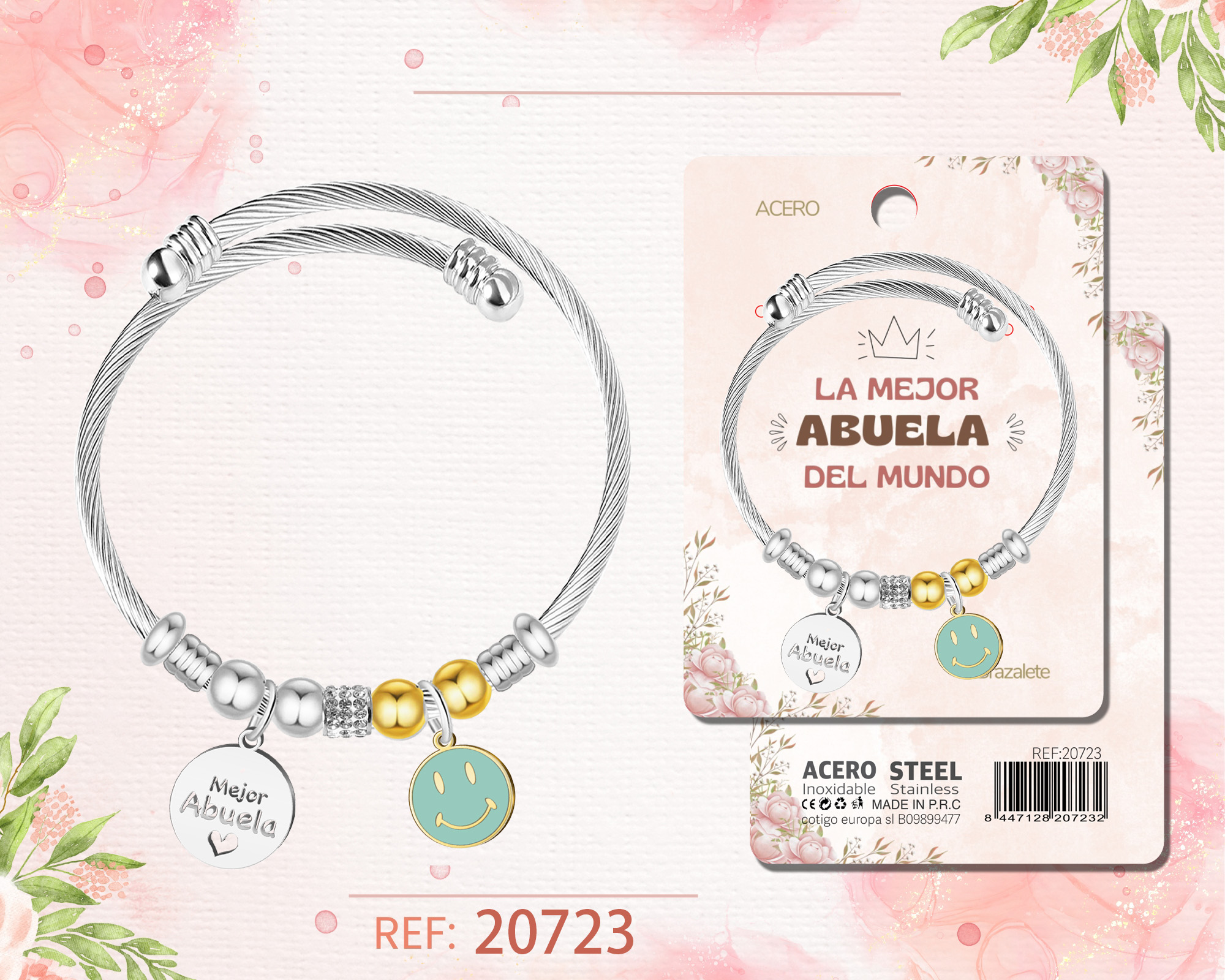 Brazalete Acero para Abuela