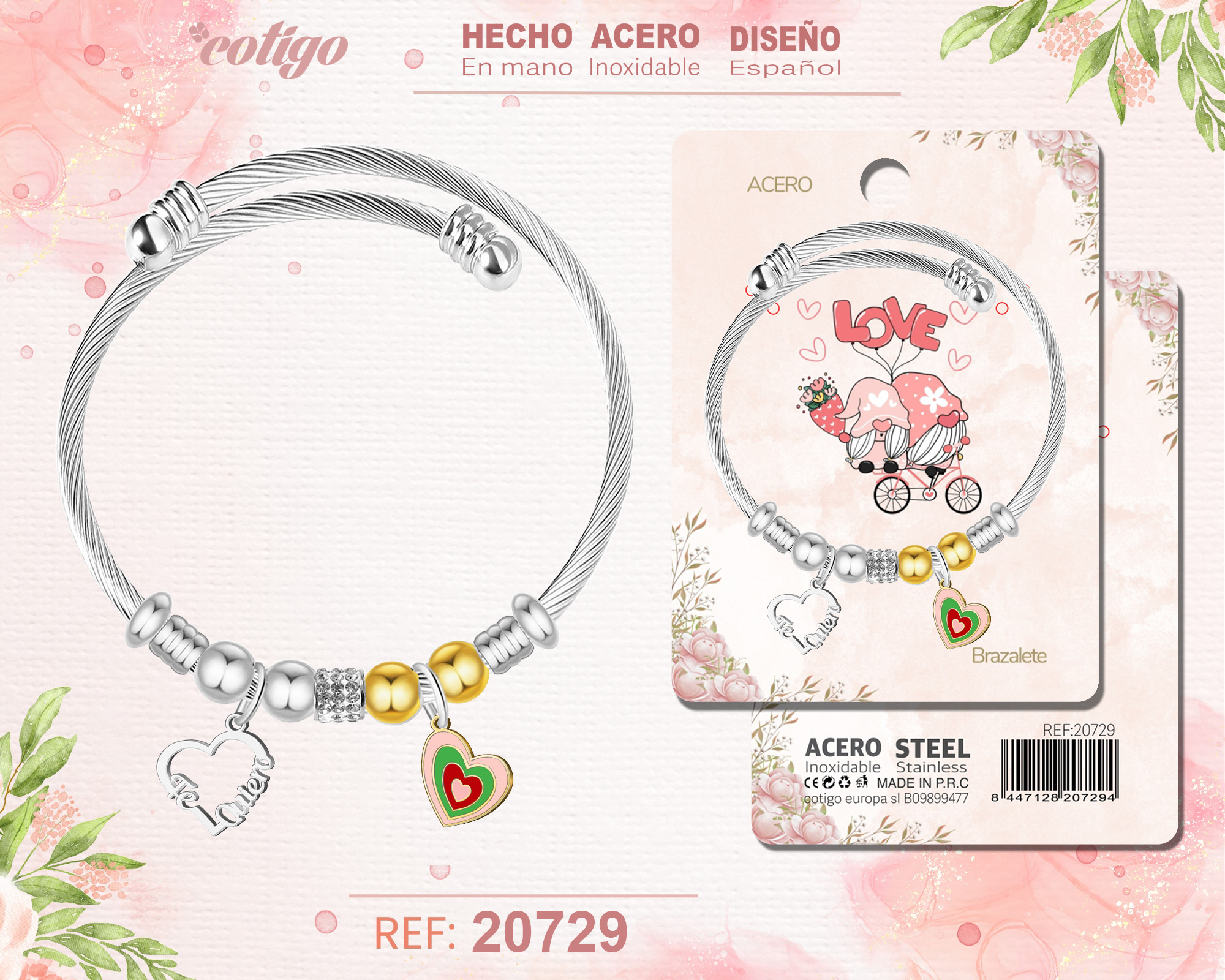 Brazalete Acero para Amor