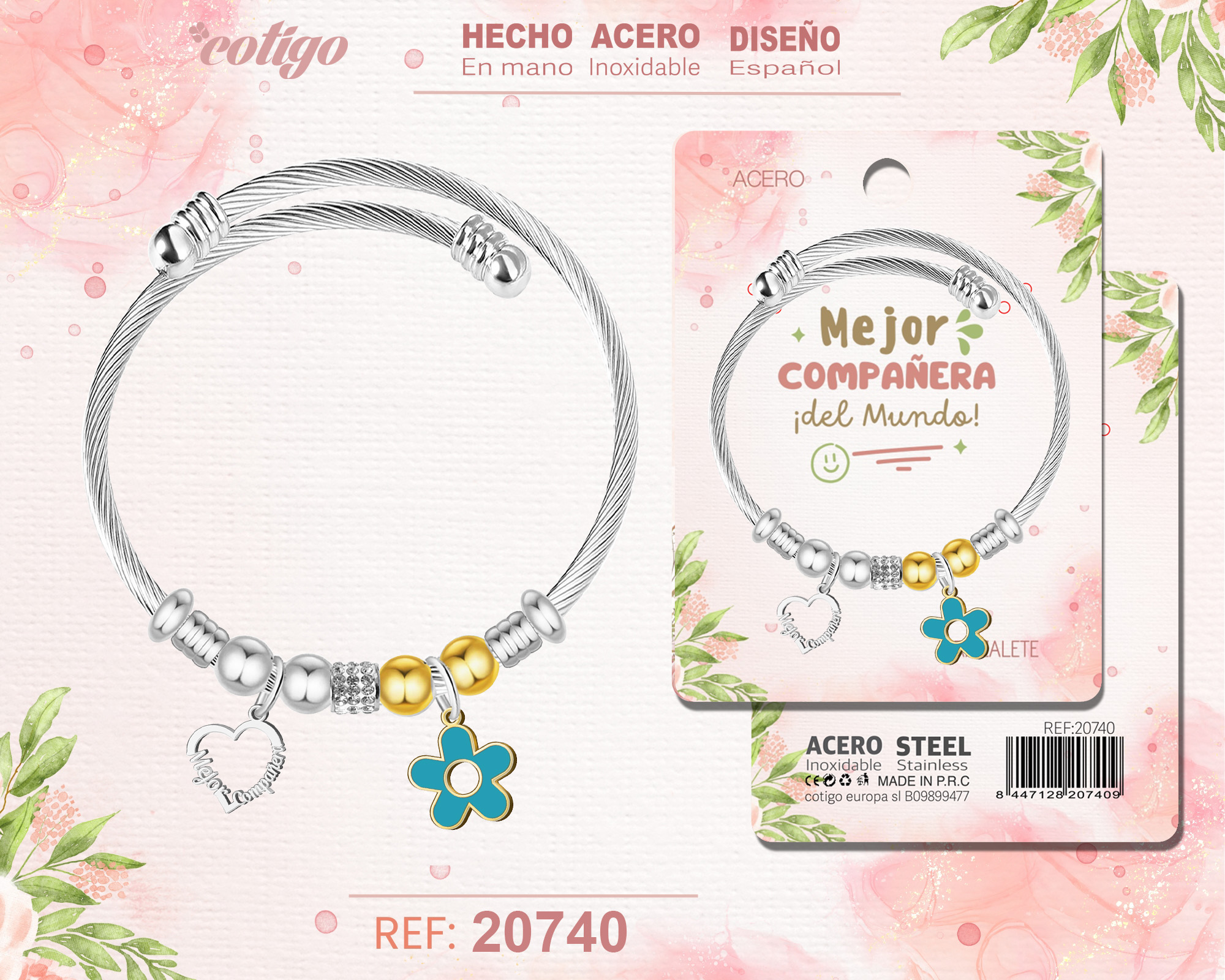 Brazalete Acero para Compañera