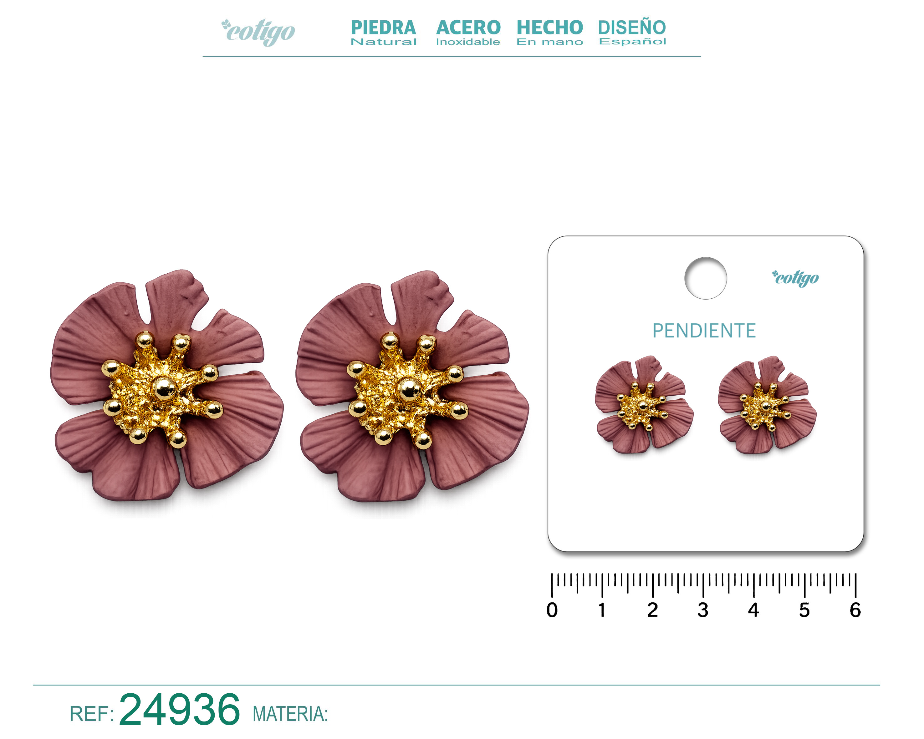 Pendiente de Flor