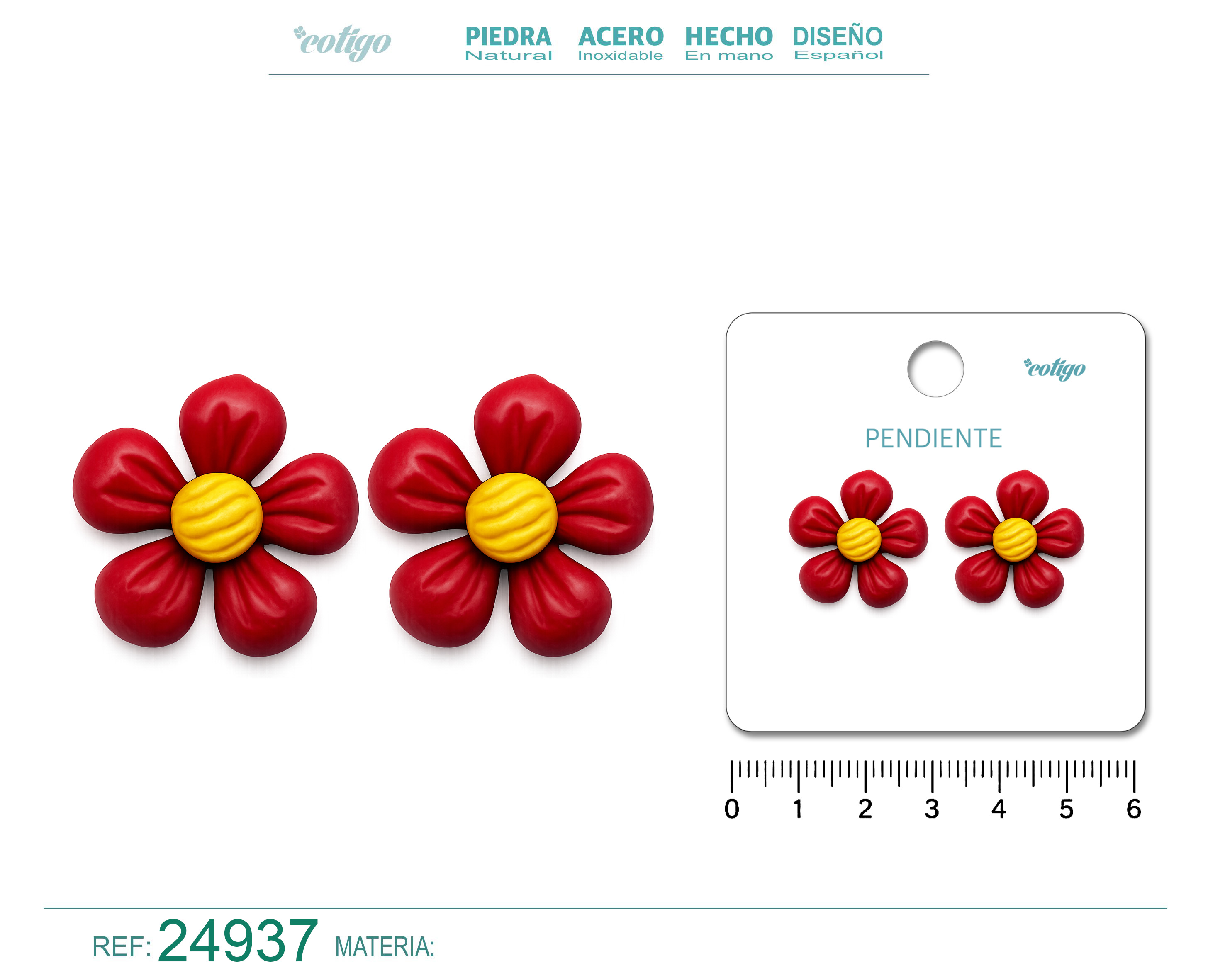 Pendiente de Flor