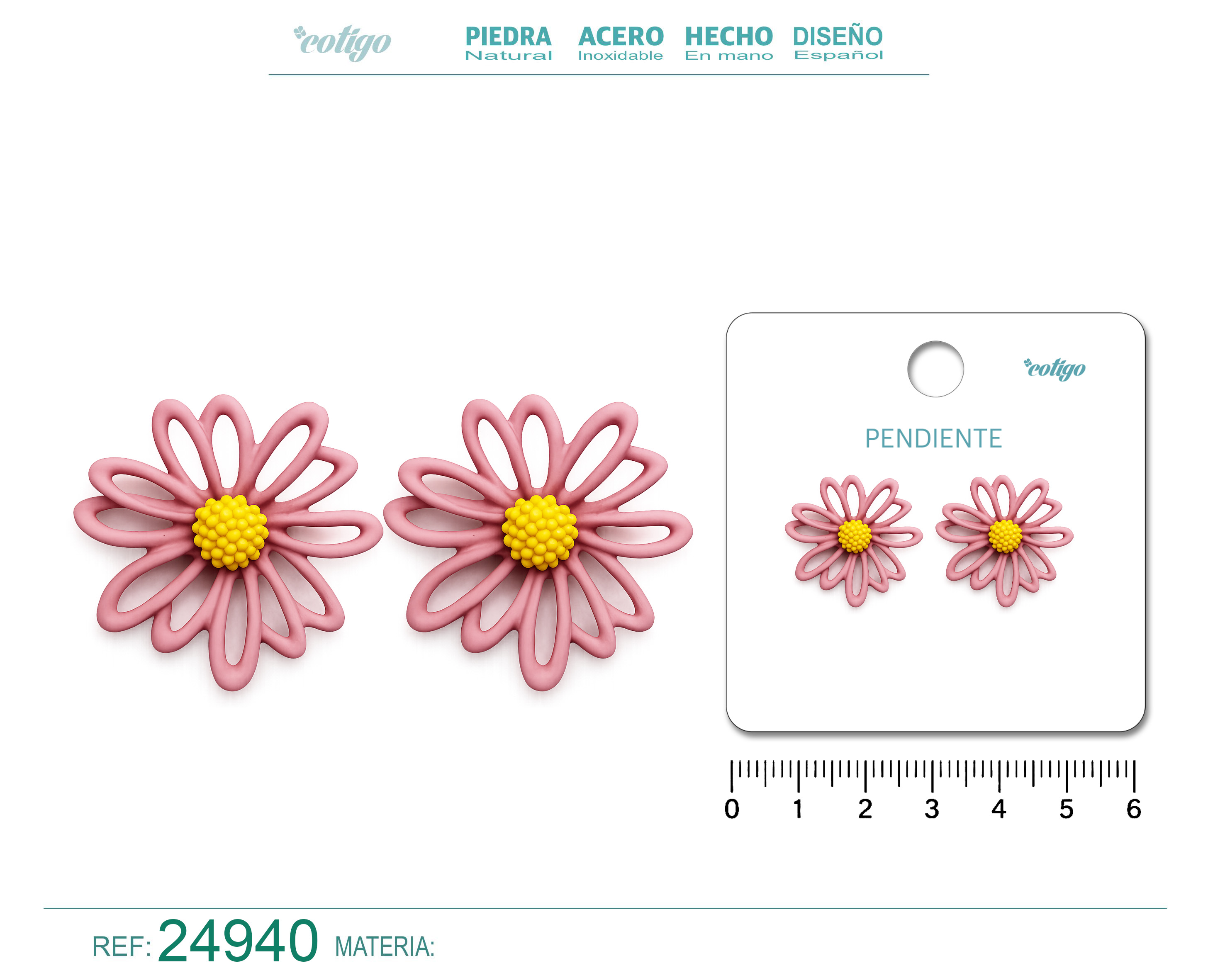 Pendiente de Flor