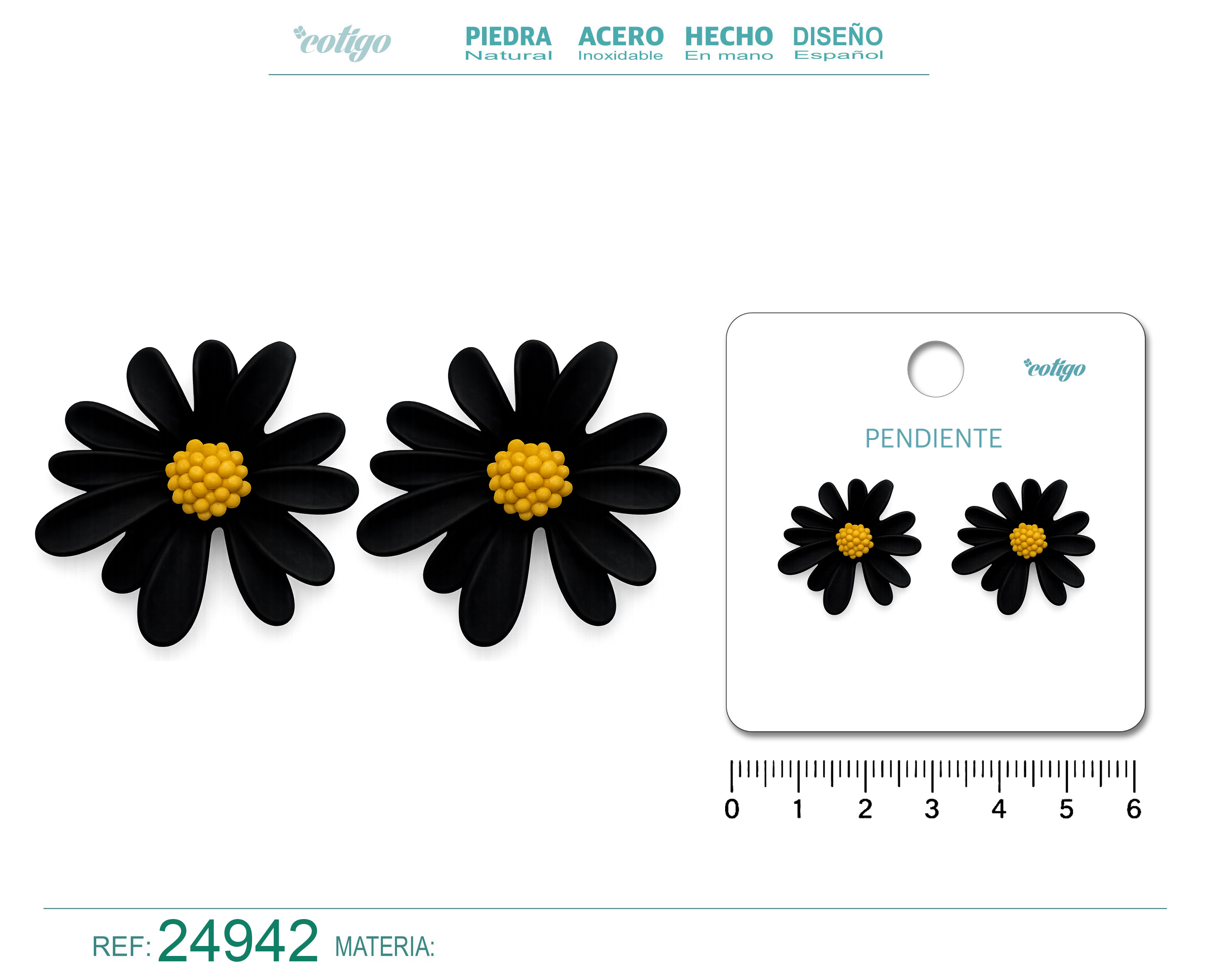 Pendiente de Flor