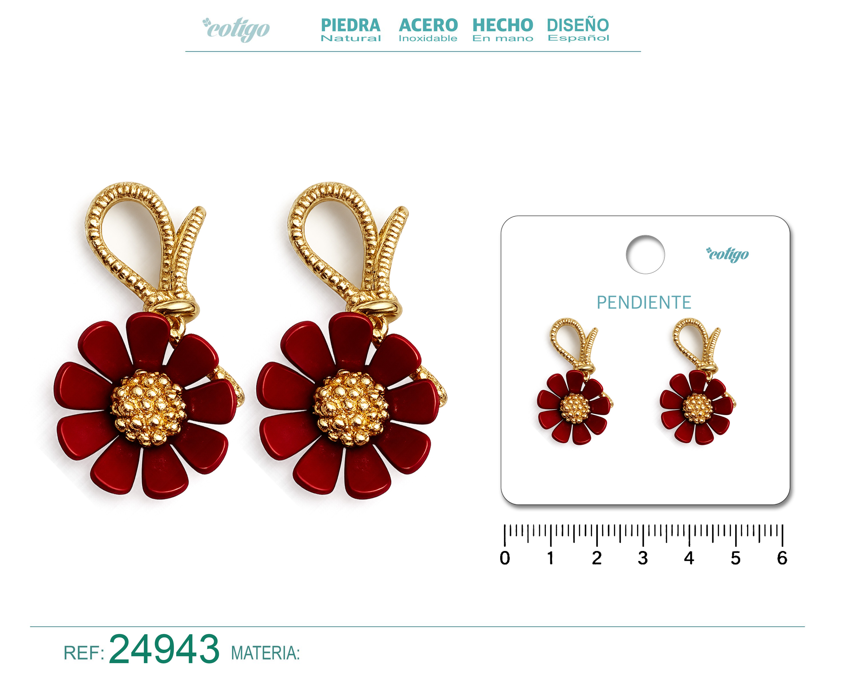 Pendiente de Flor